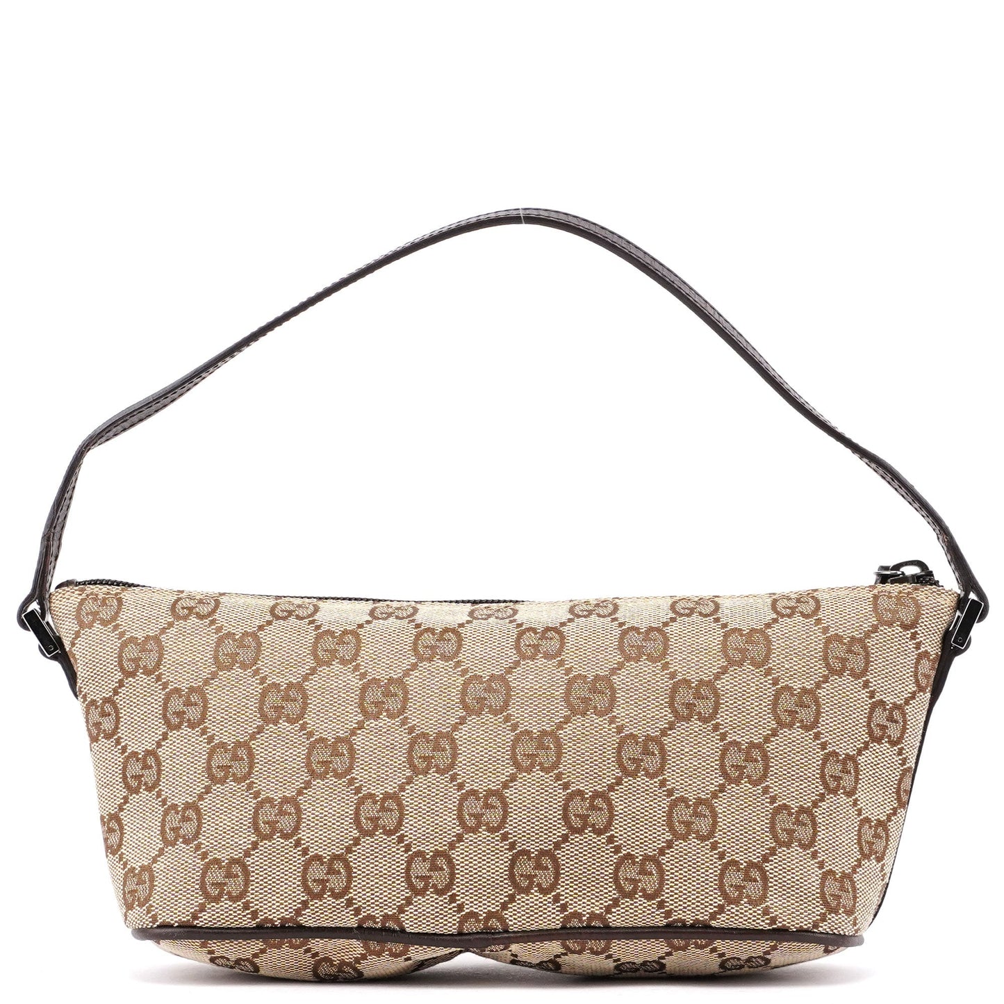 07198 Beige Brown GG Boat Pochette