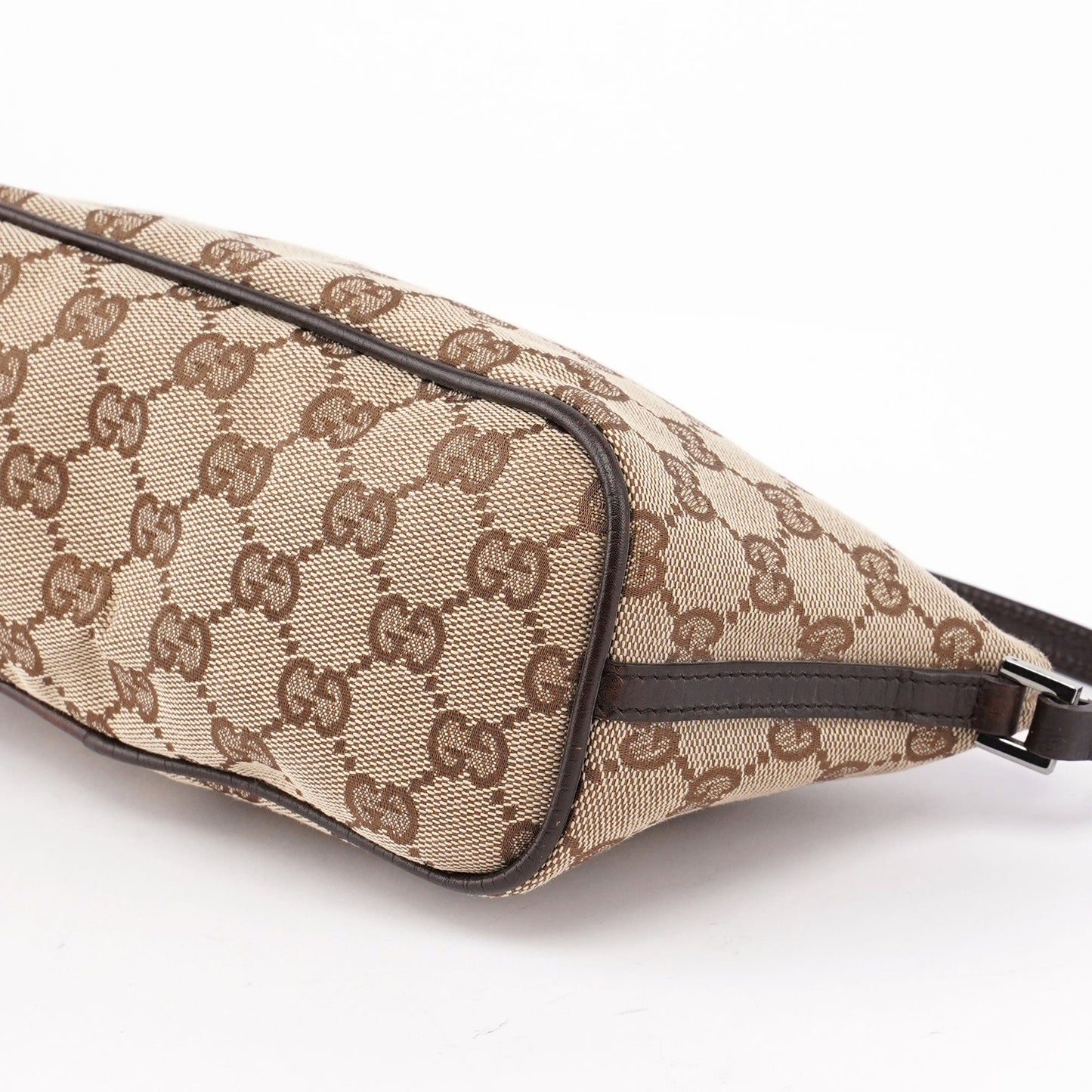 07198 Beige Brown GG Boat Pochette