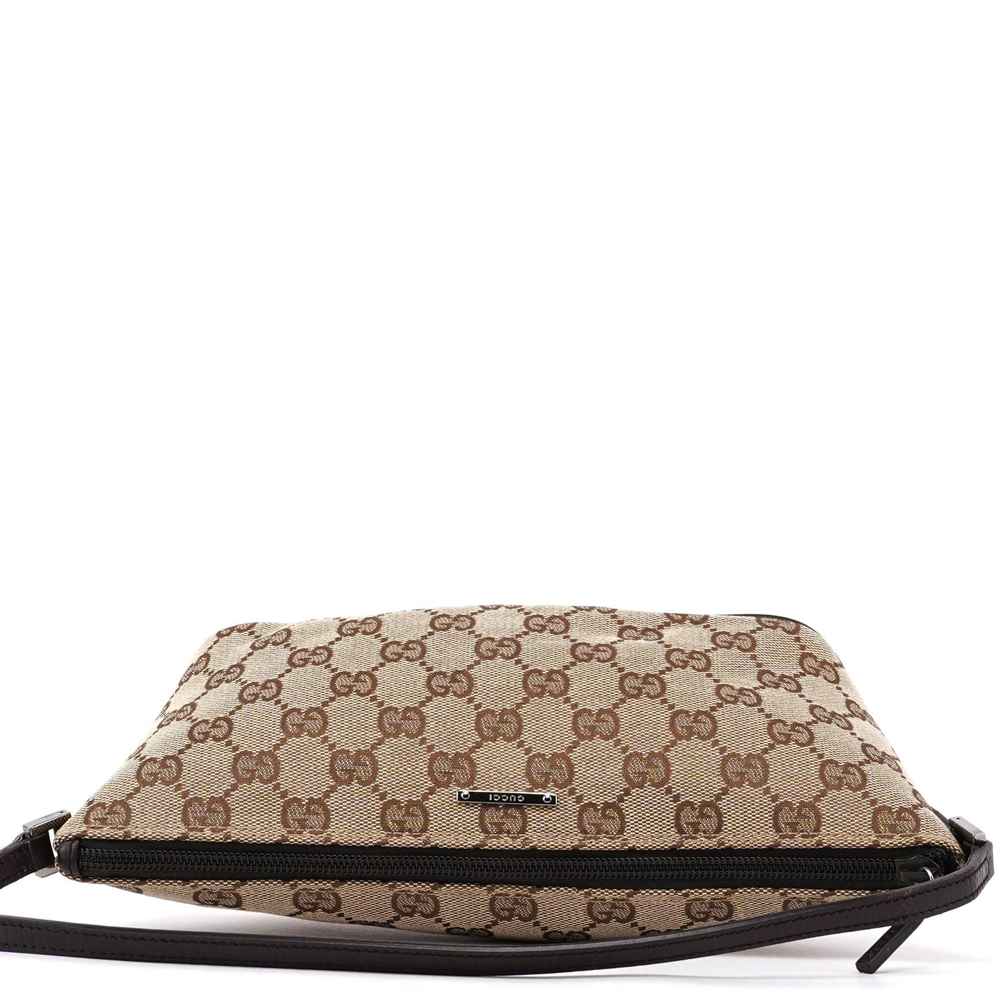 07198 Beige Brown GG Boat Pochette