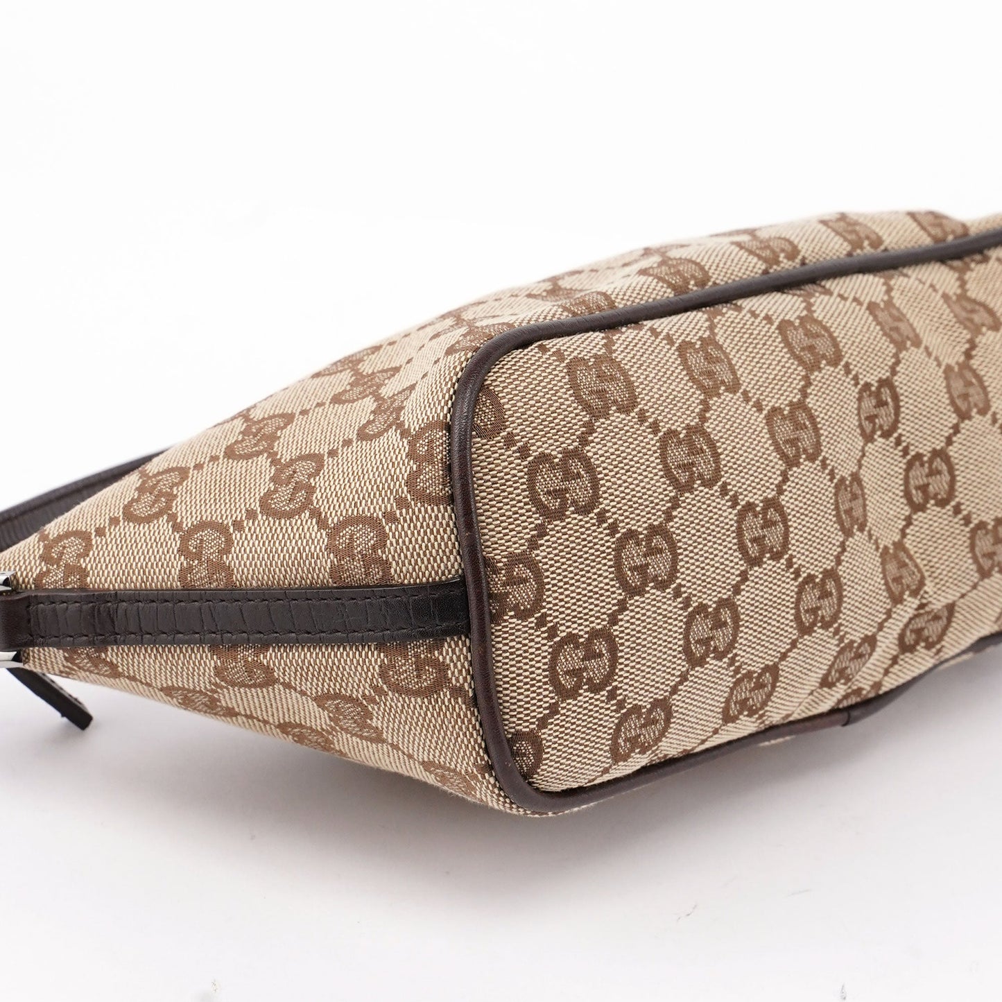 07198 Beige Brown GG Boat Pochette