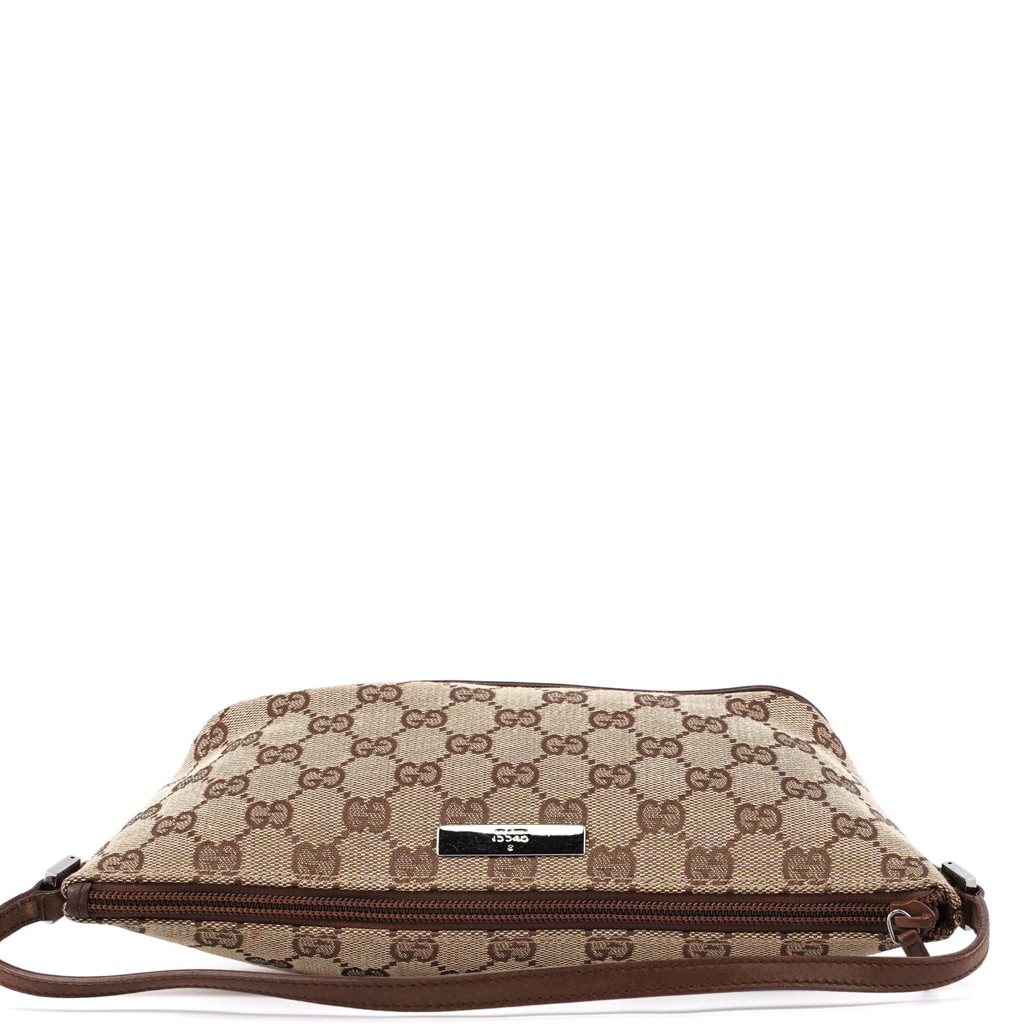 07198 Beige Brown GG Boat Pochette