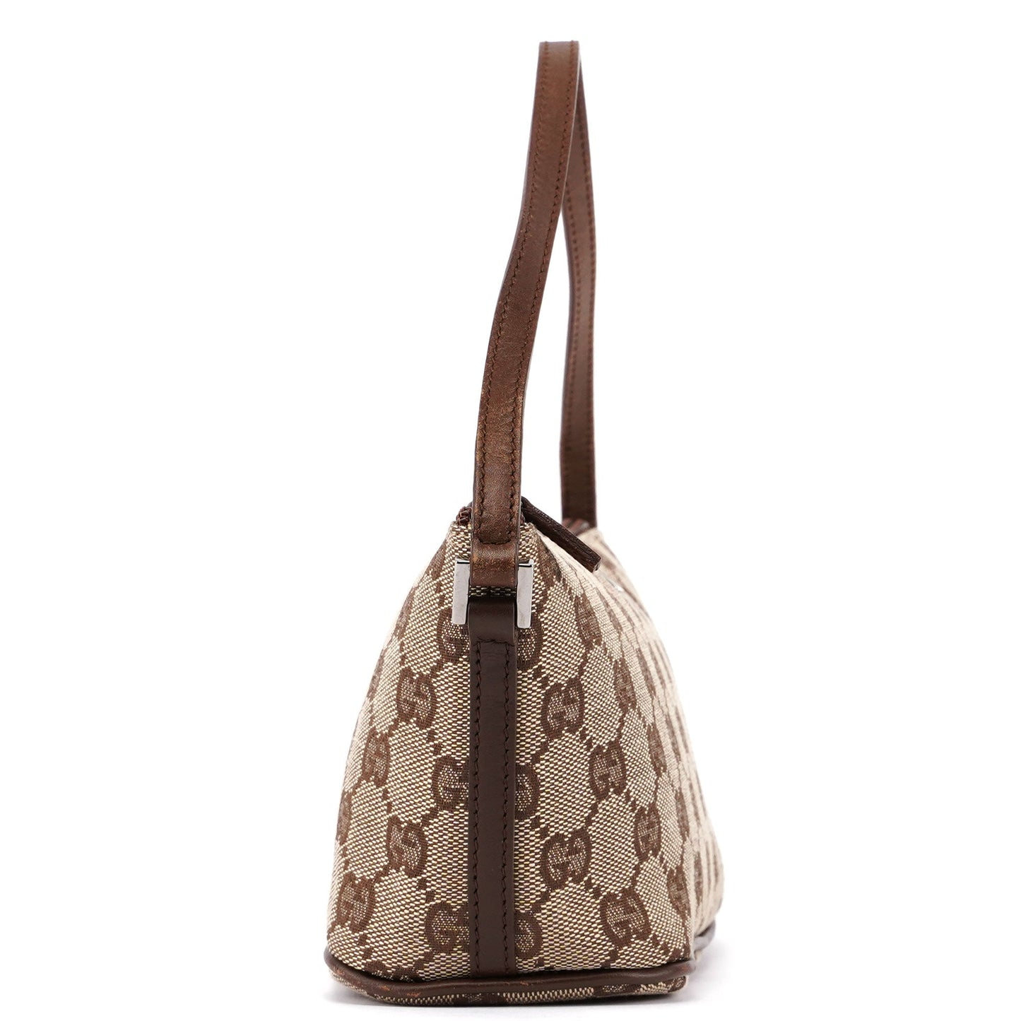 07198 Beige Brown GG Boat Pochette