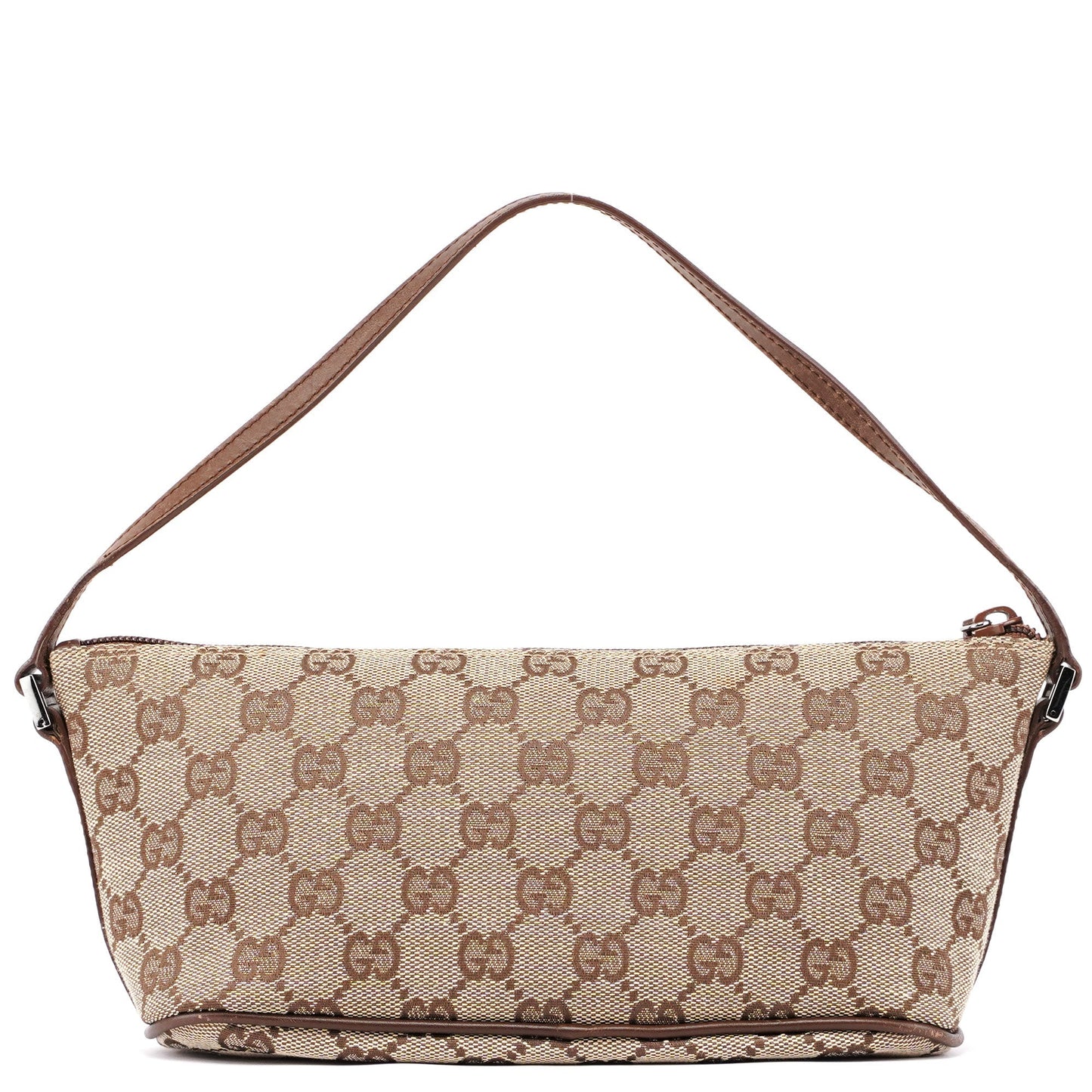 07198 Beige Brown GG Boat Pochette