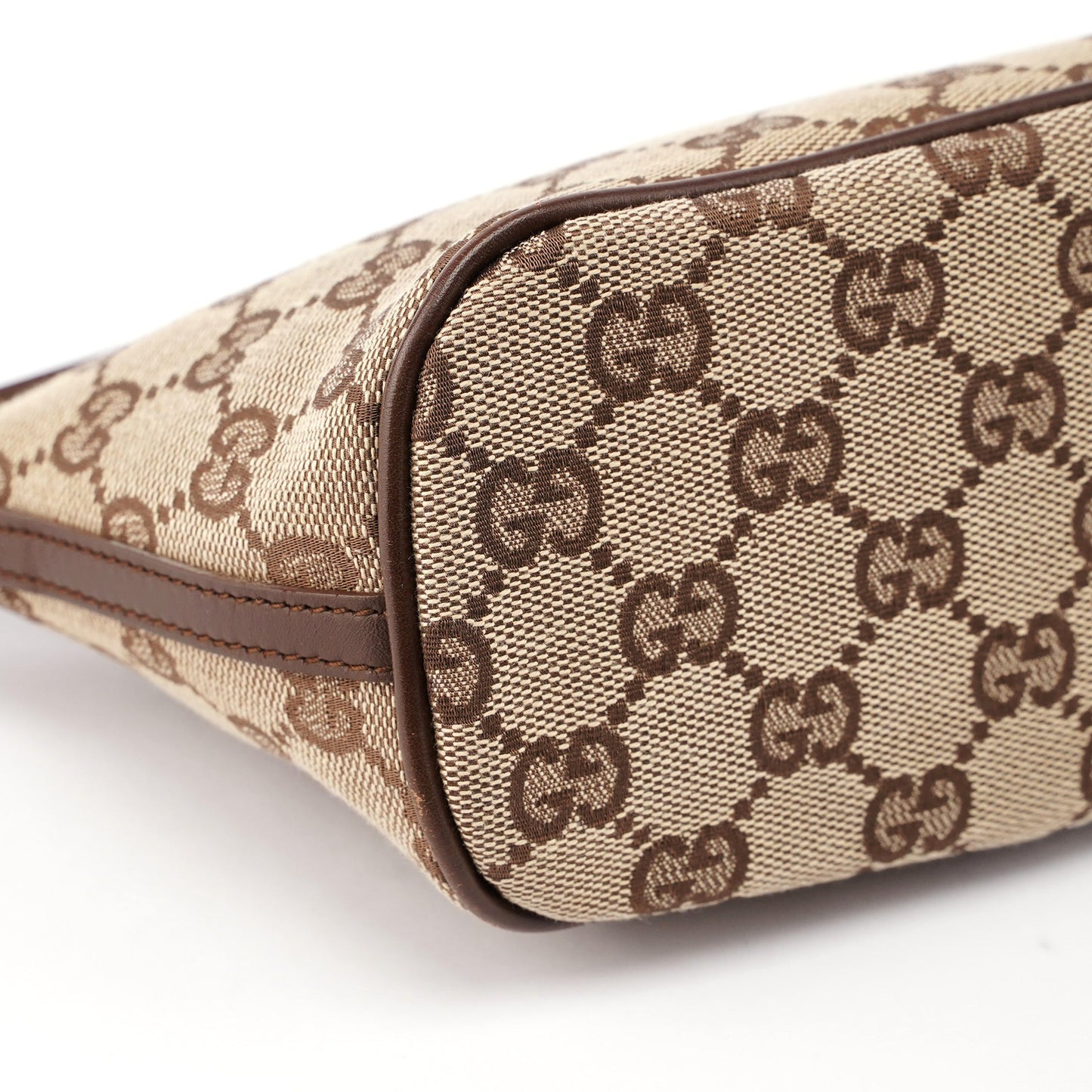 07198 Beige Brown GG Boat Pochette