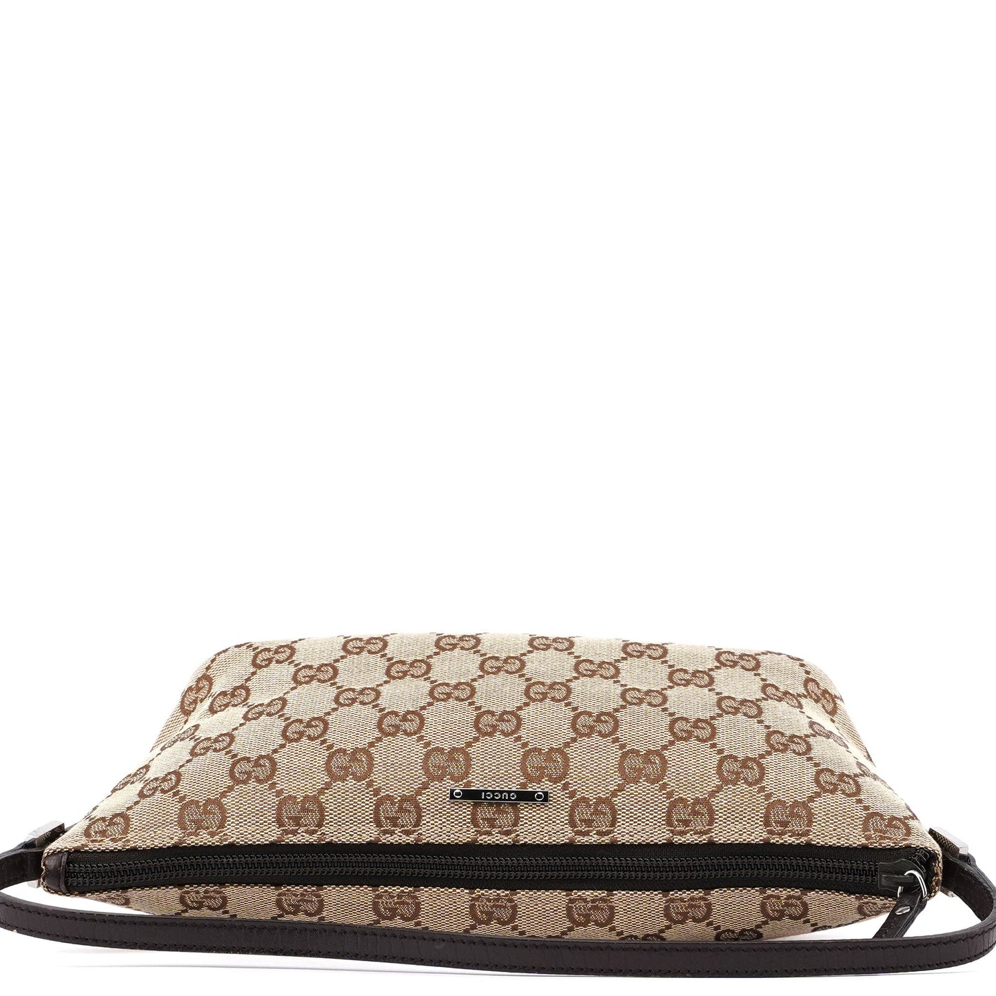 07198 Beige Brown GG Boat Pochette