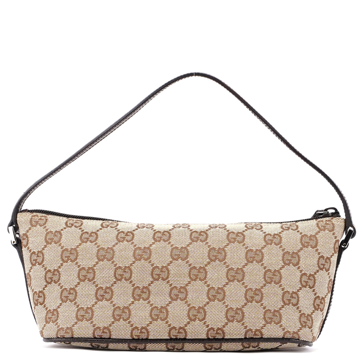 07198 Beige Brown GG Boat Pochette