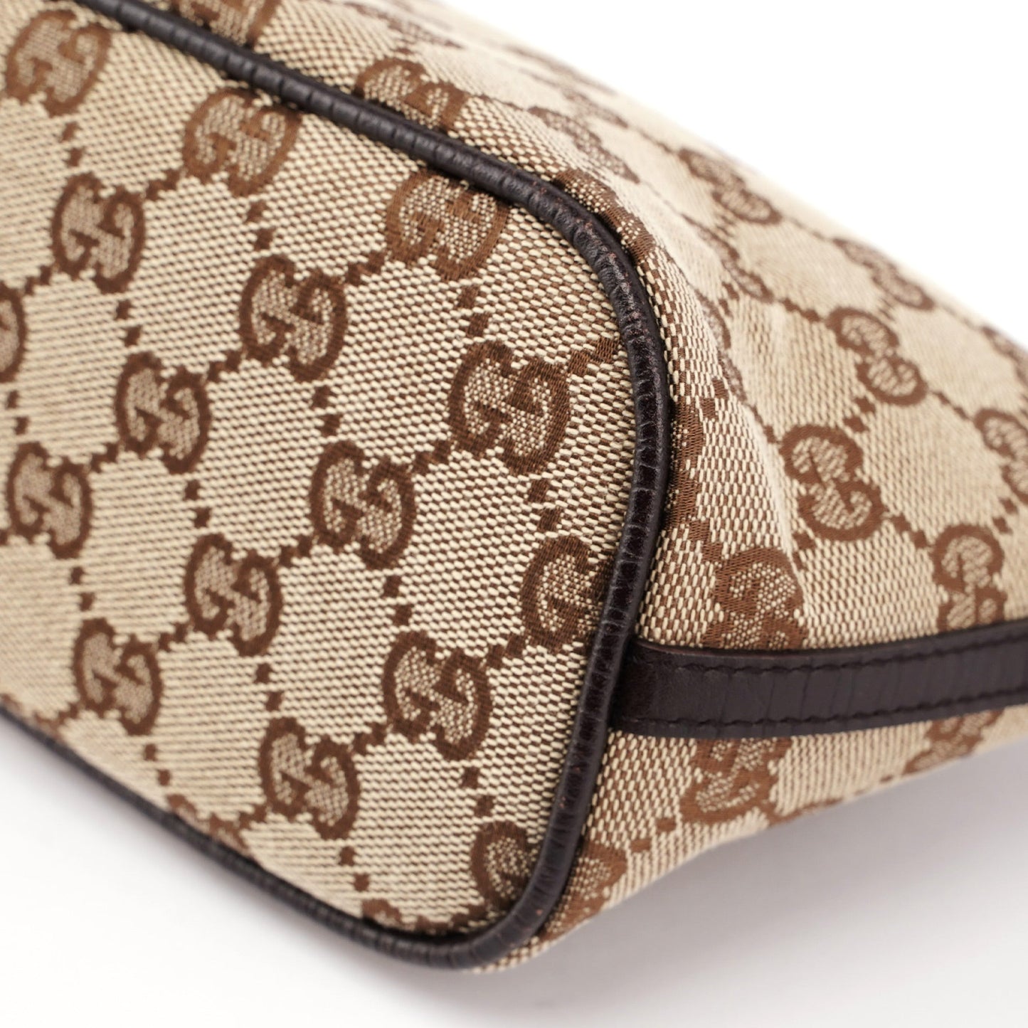 07198 Beige Brown GG Boat Pochette