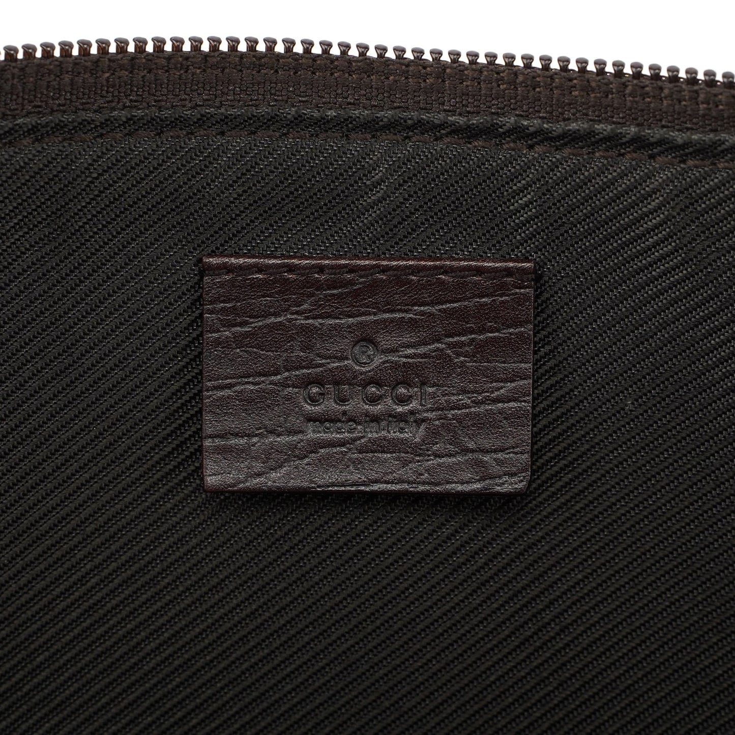 07198 Beige Brown GG Boat Pochette