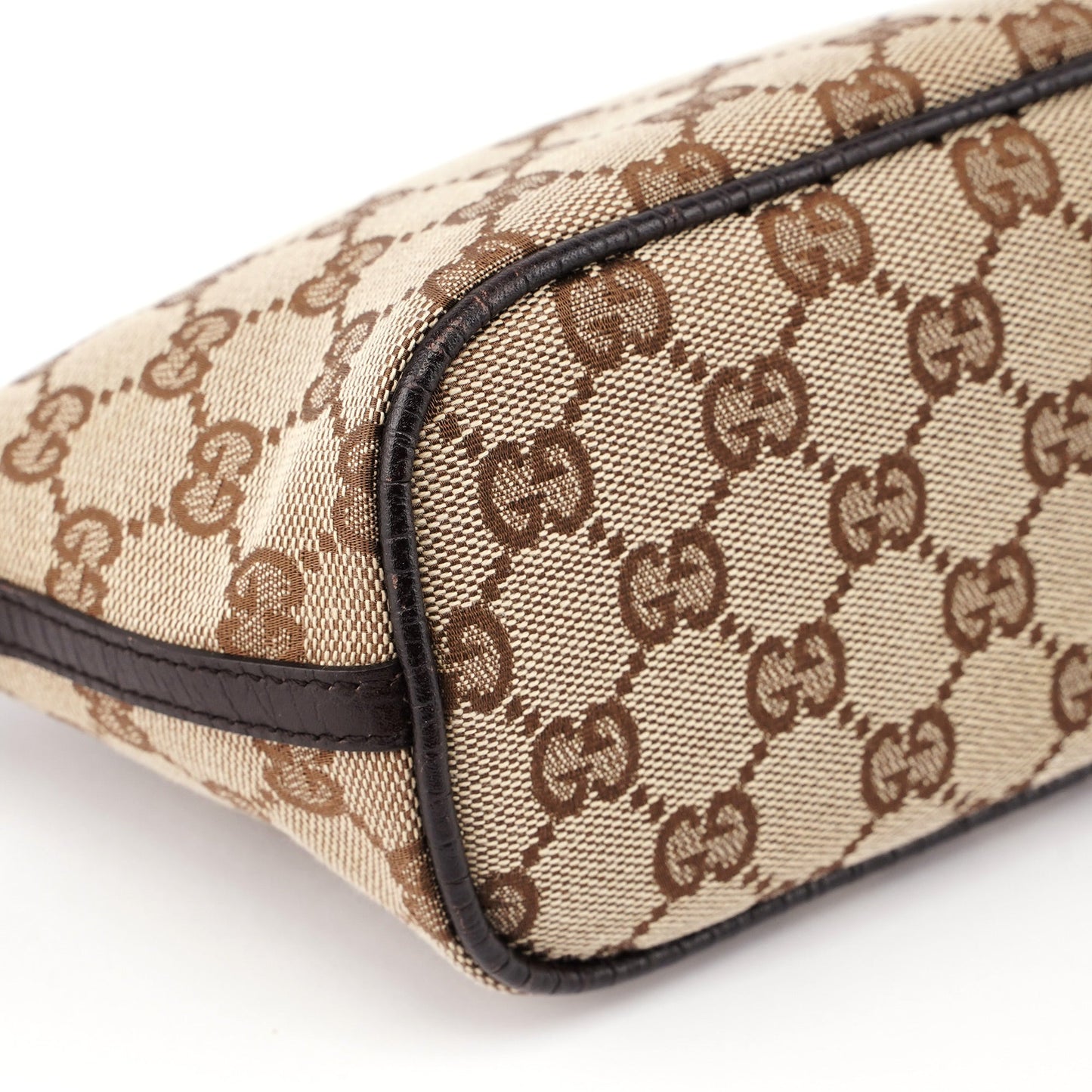 07198 Beige Brown GG Boat Pochette