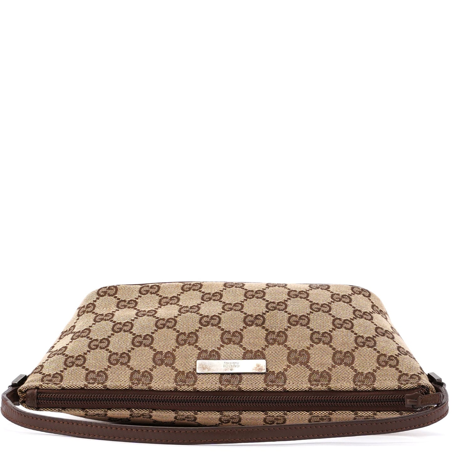 07198 Beige Brown GG Boat Pochette