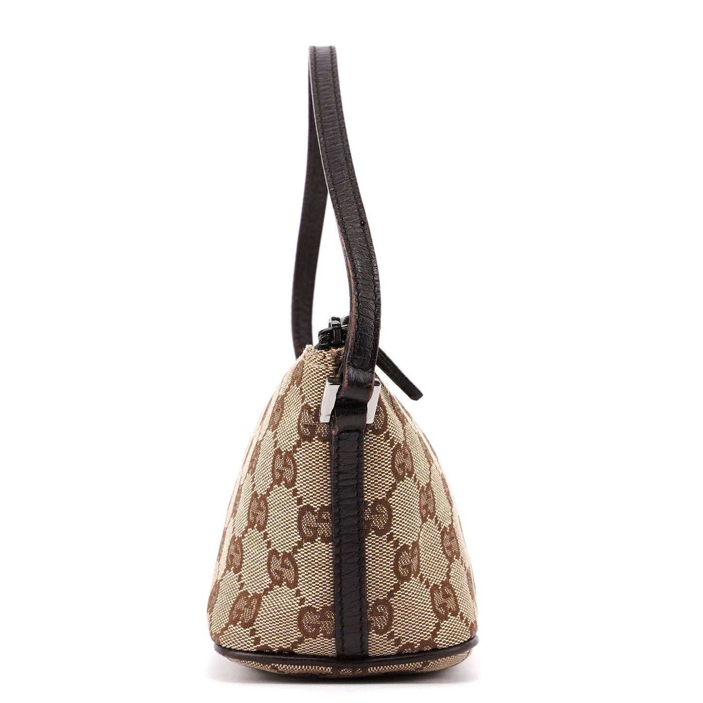 07198 Beige Brown GG Boat Pochette