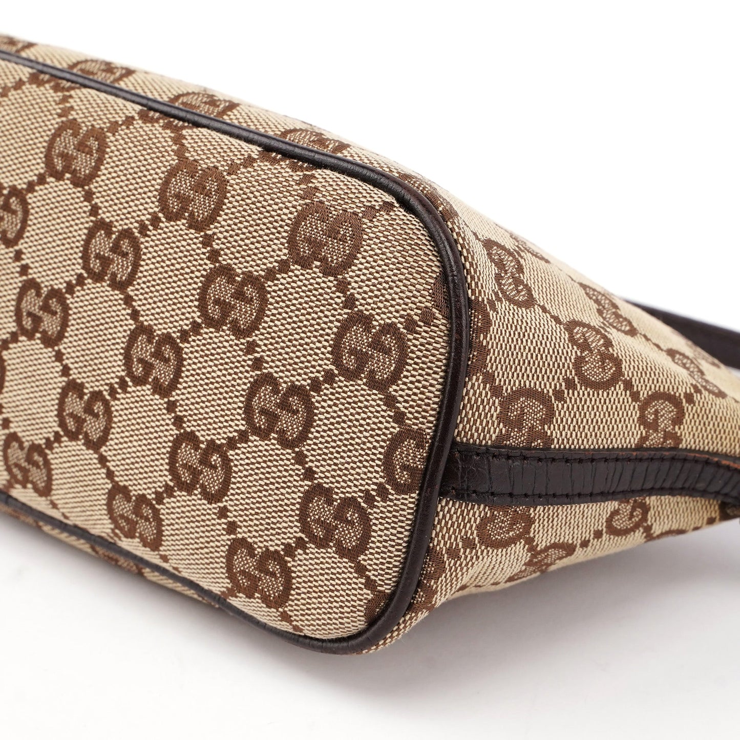 07198 Beige Brown GG Boat Pochette