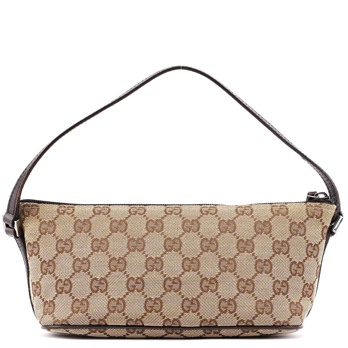 07198 Beige Brown GG Boat Pochette