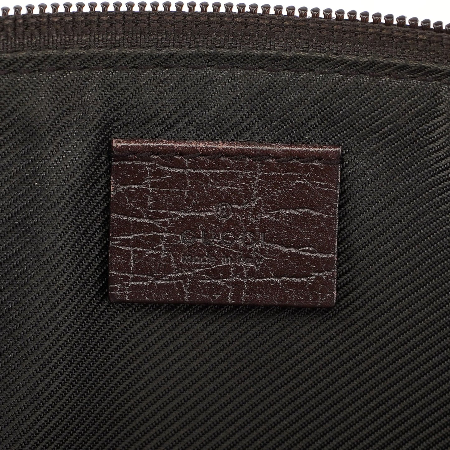 07198 Beige Brown GG Boat Pochette