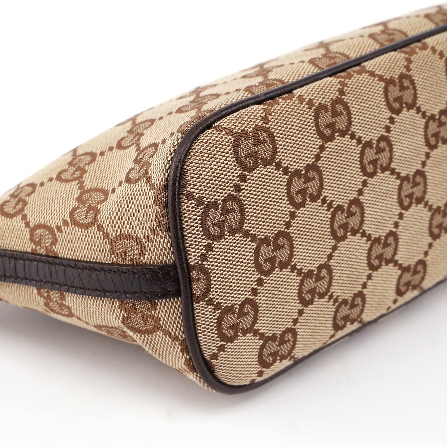 07198 Beige Brown GG Boat Pochette