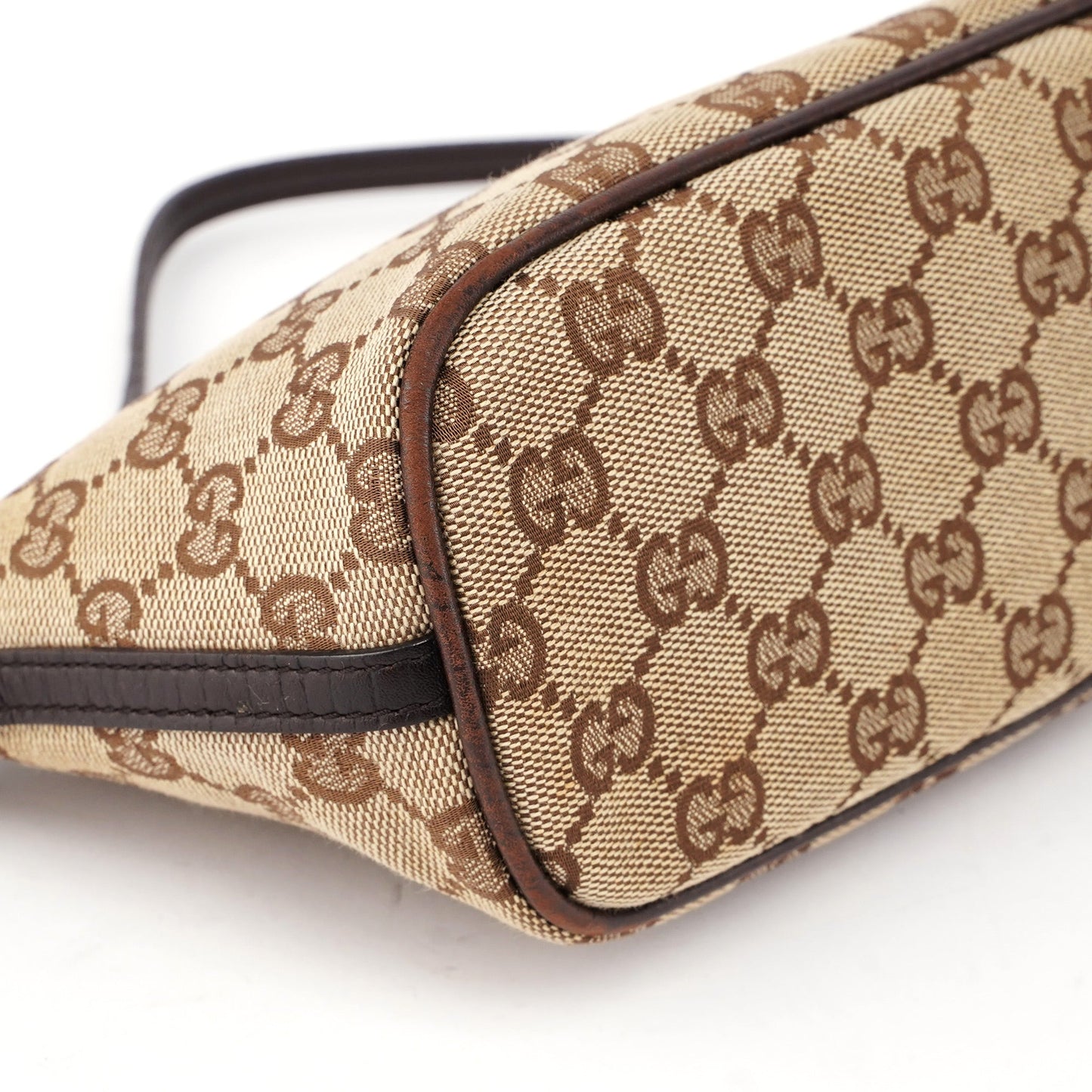 07198 Beige Brown GG Boat Pochette