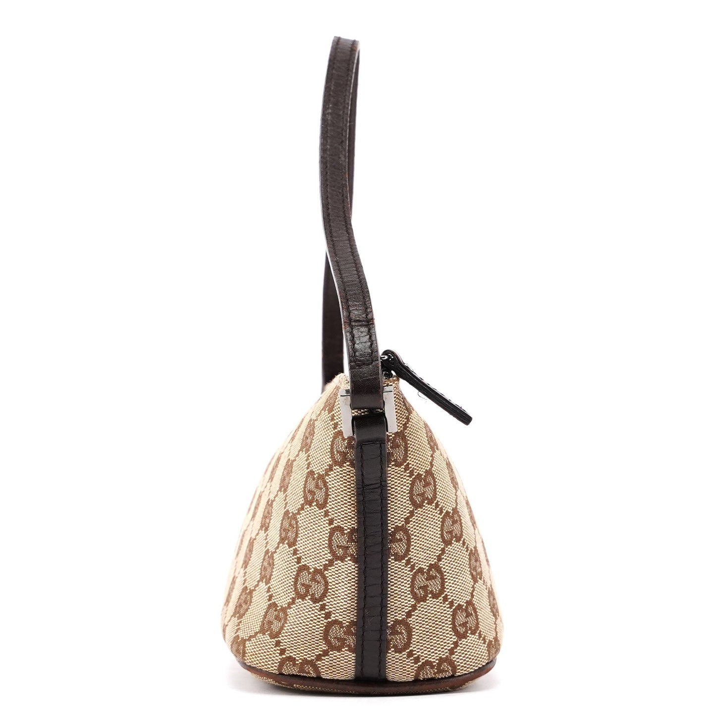 07198 Beige Brown GG Boat Pochette