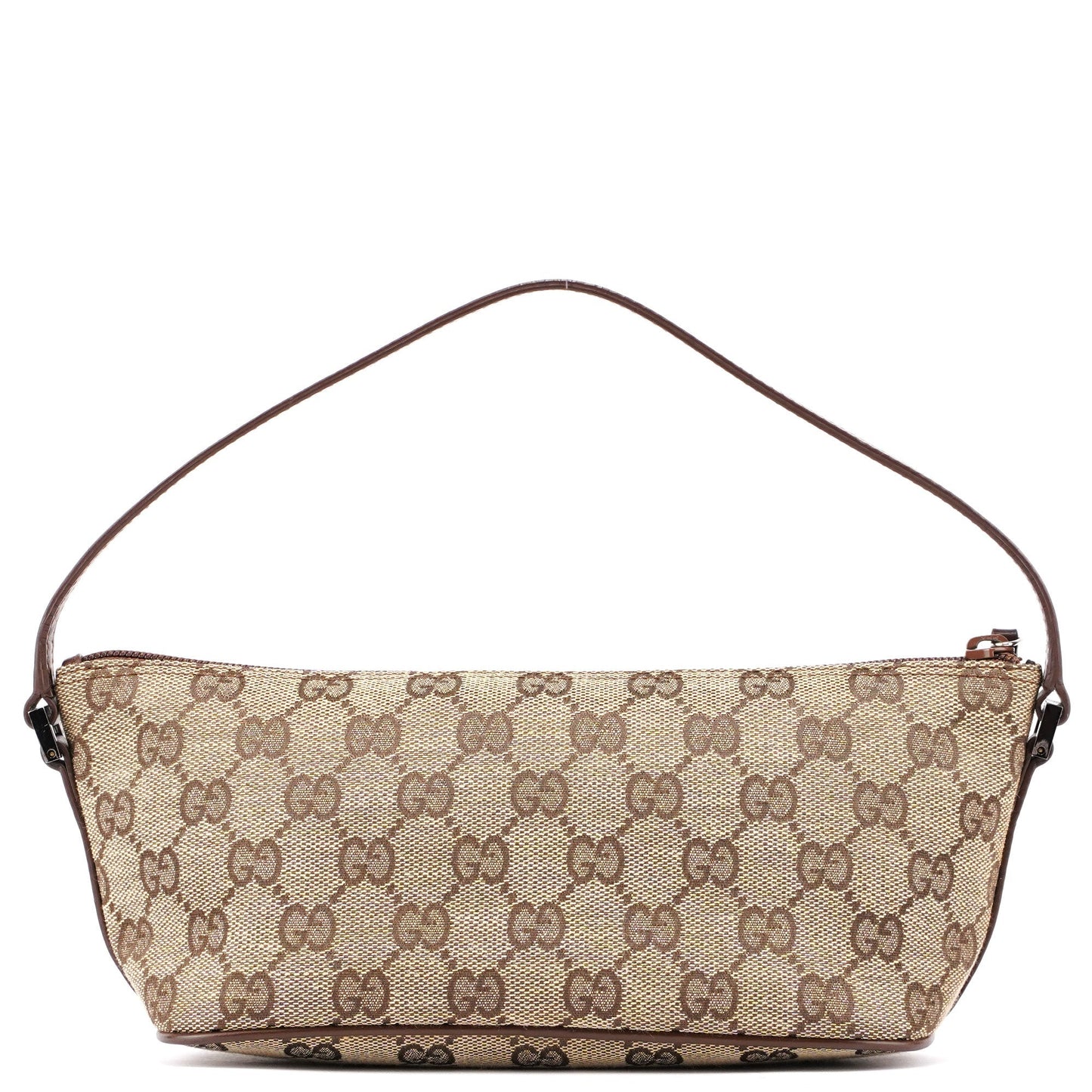 07198 Beige Brown GG Boat Pochette