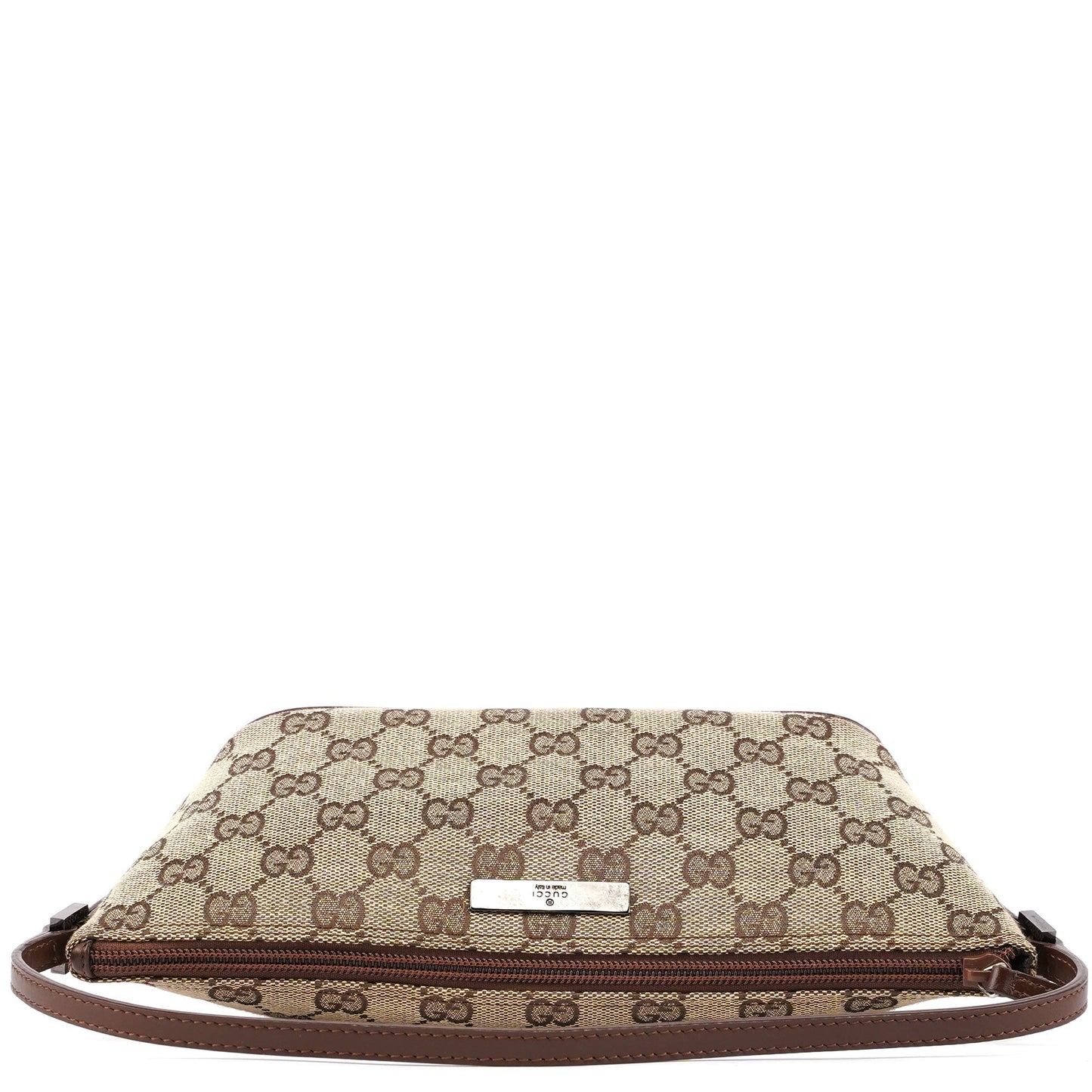 07198 Beige Brown GG Boat Pochette