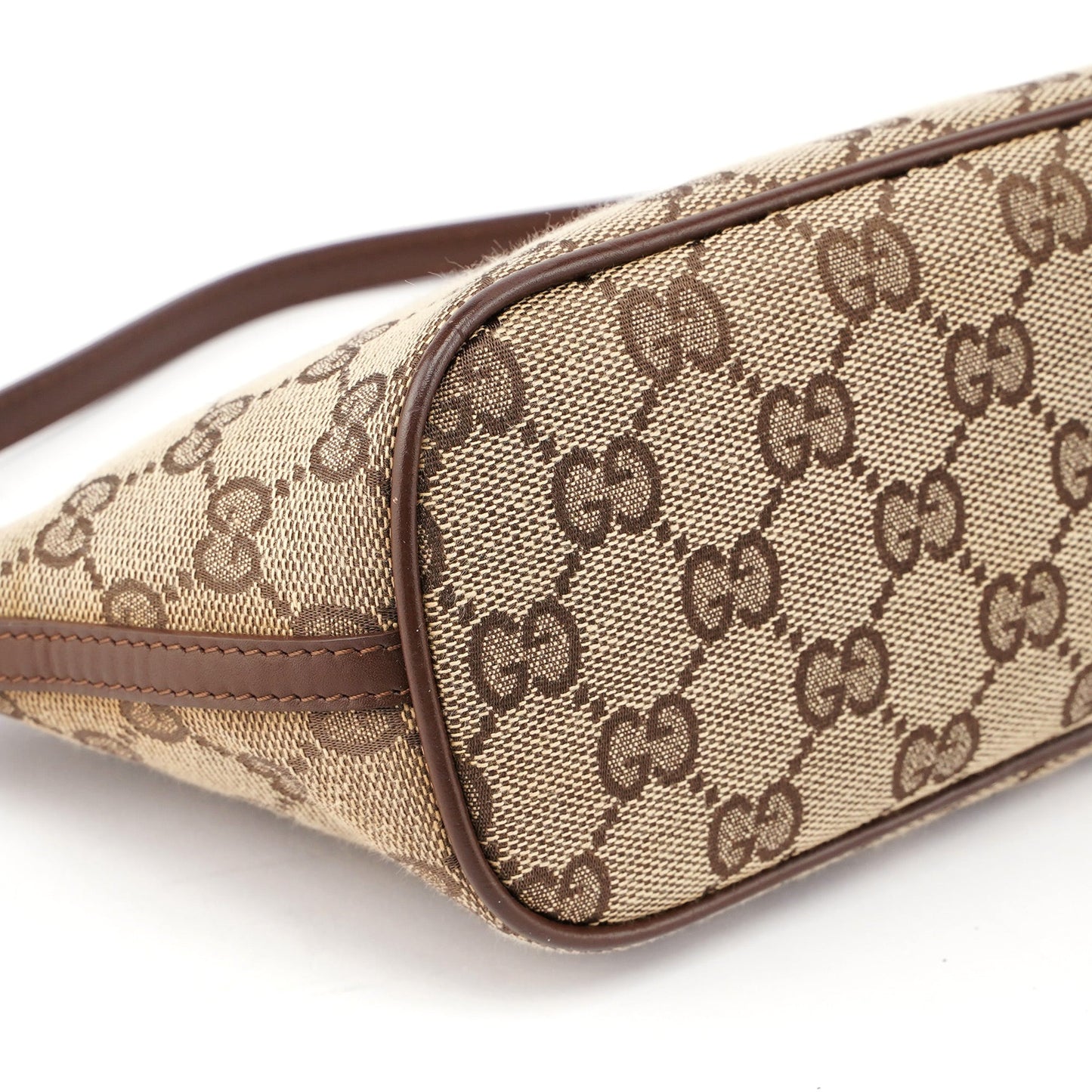 07198 Beige Brown GG Boat Pochette