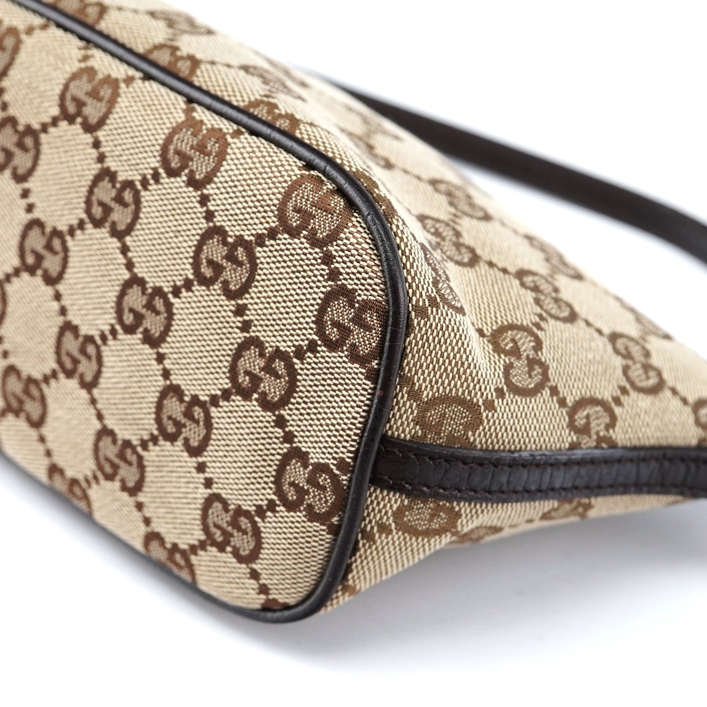 07198 Beige Brown GG Boat Pochette