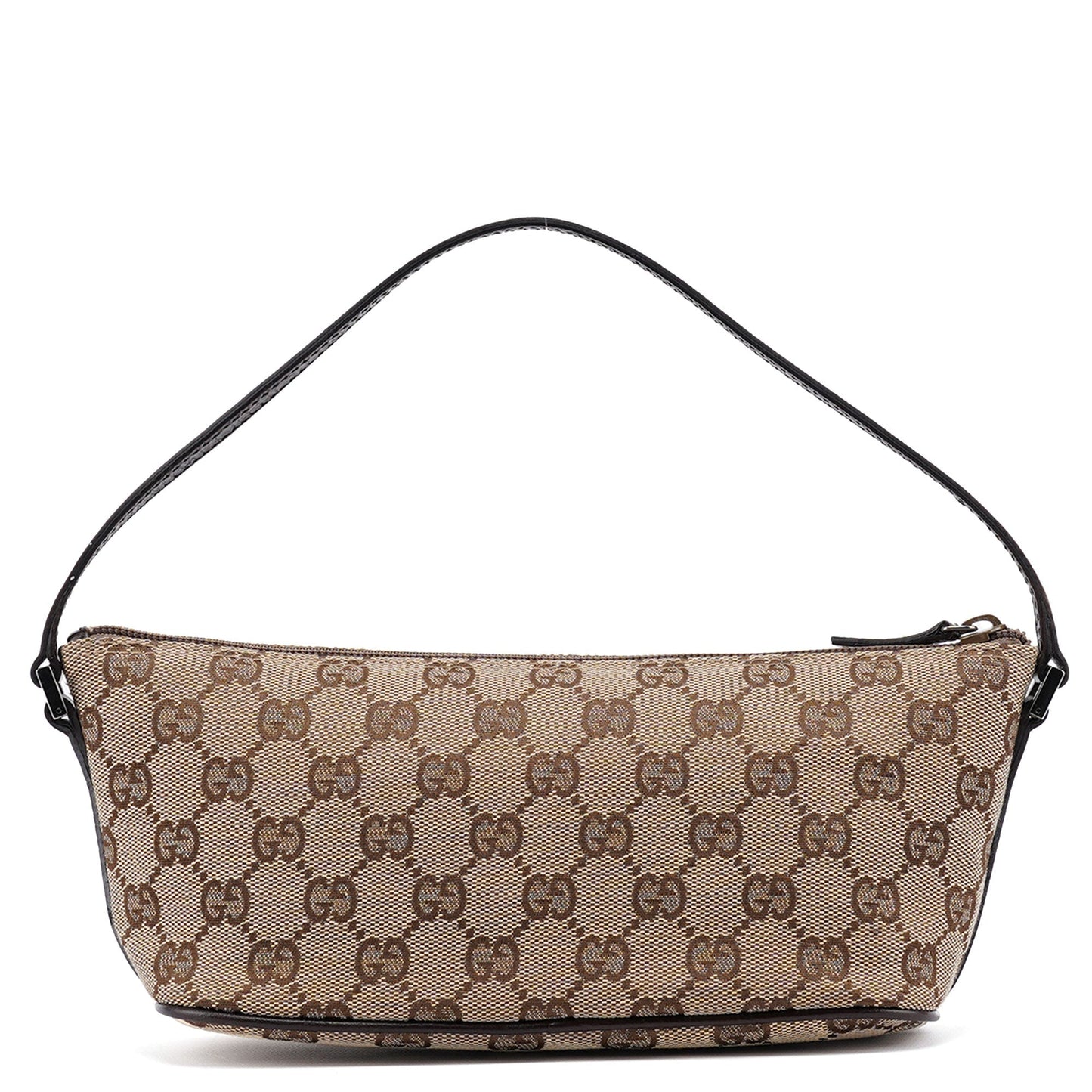 07198 Beige Brown GG Boat Pochette