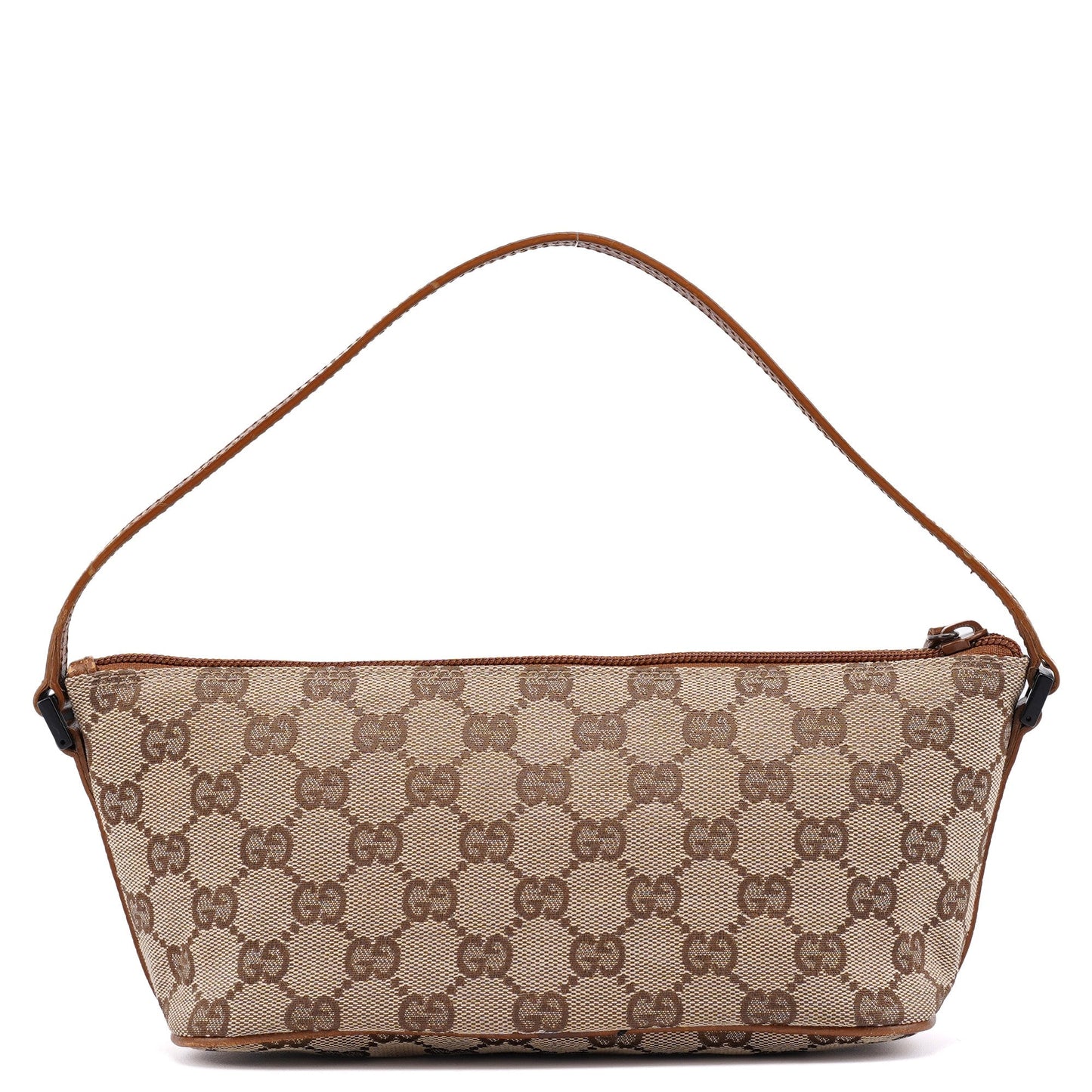 07198 Beige Brown GG Boat Pochette