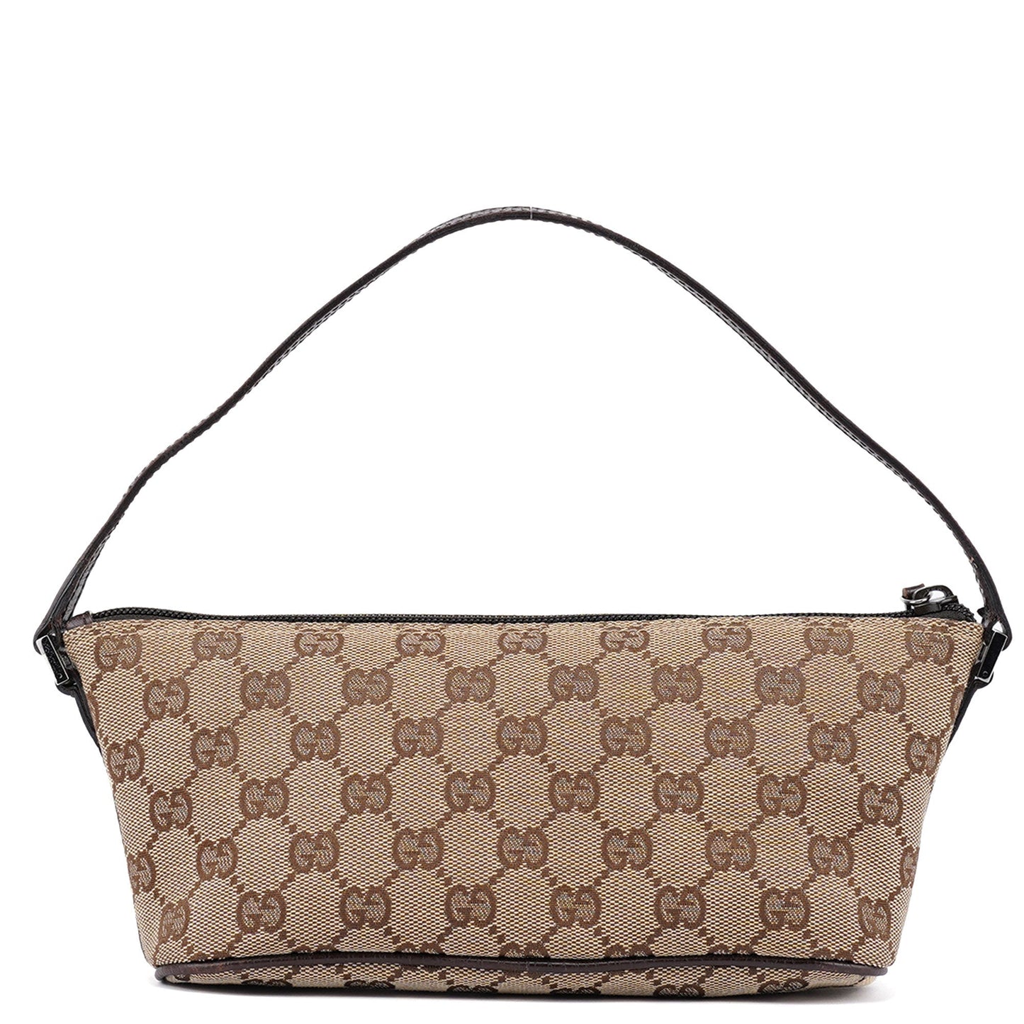 07198 Beige Brown GG Boat Pochette