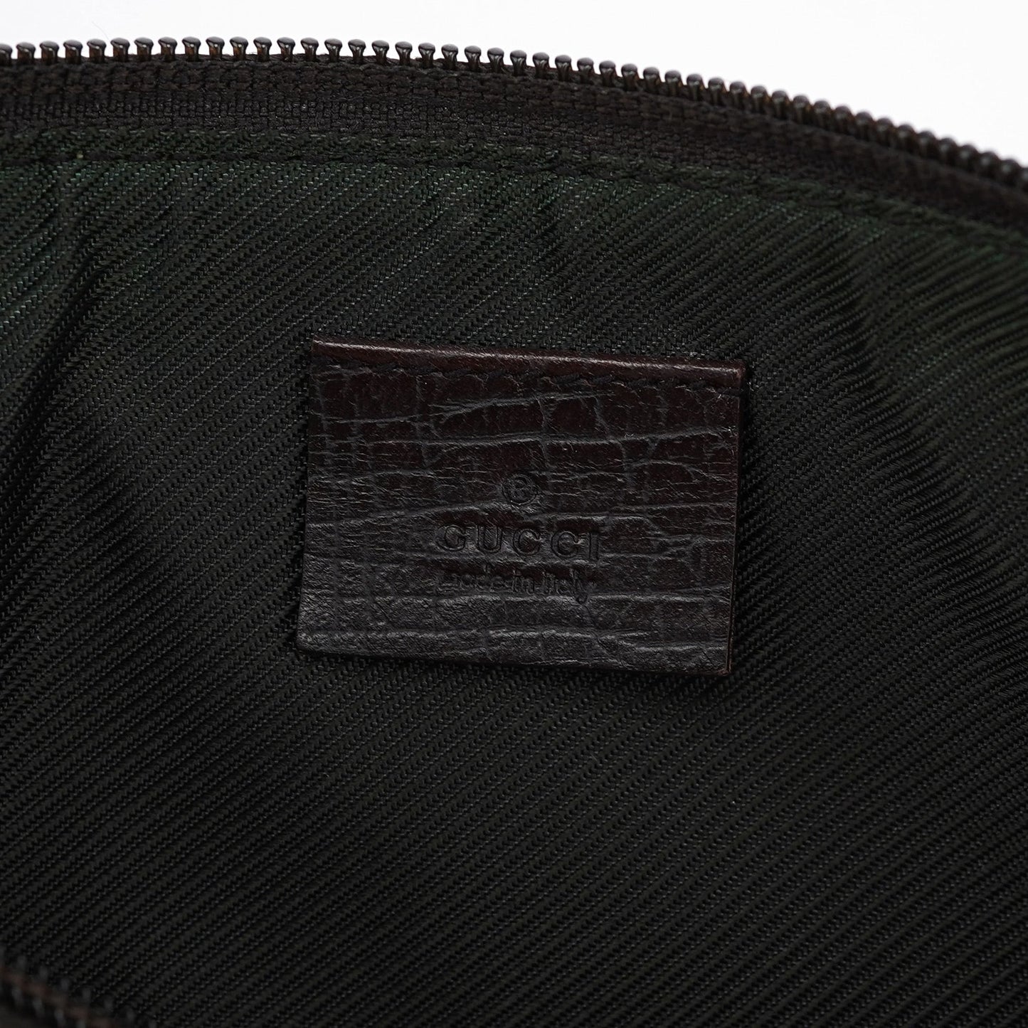 07198 Beige Brown GG Boat Pochette