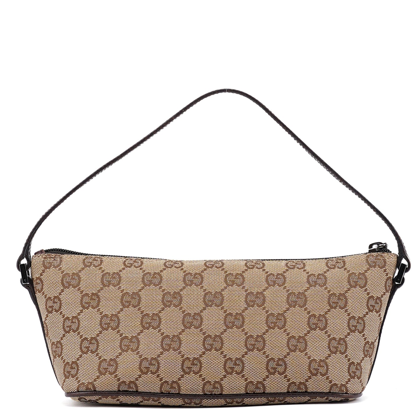 07198 Beige Brown GG Boat Pochette