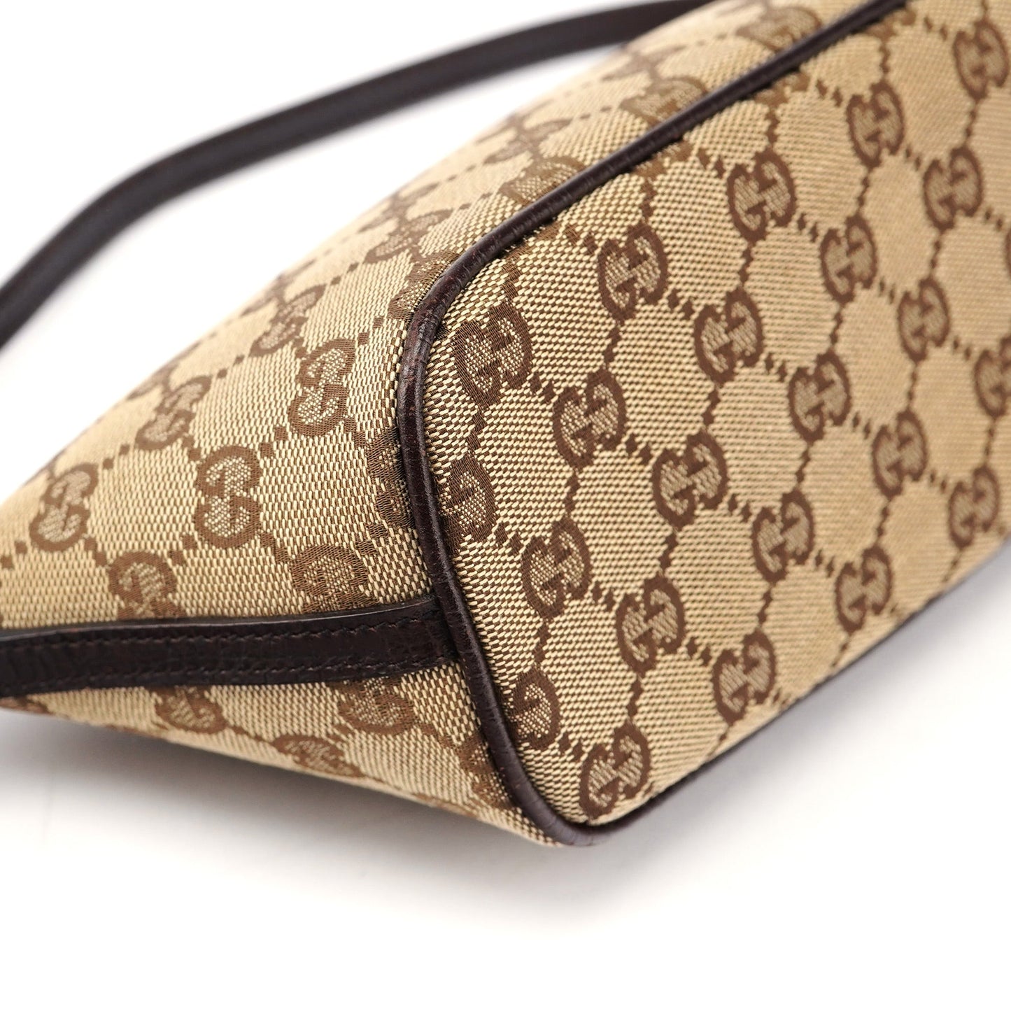 07198 Beige Brown GG Boat Pochette