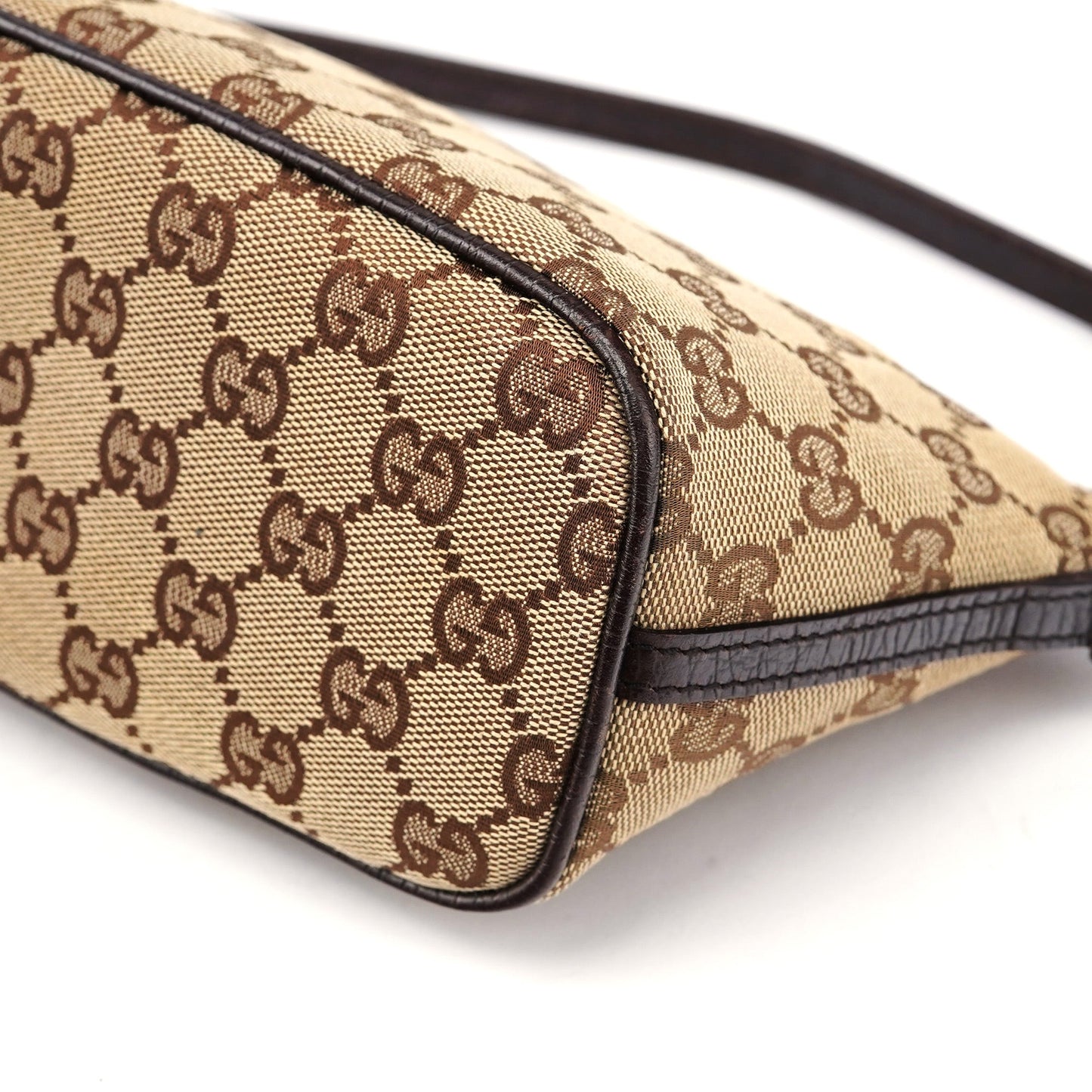 07198 Beige Brown GG Boat Pochette