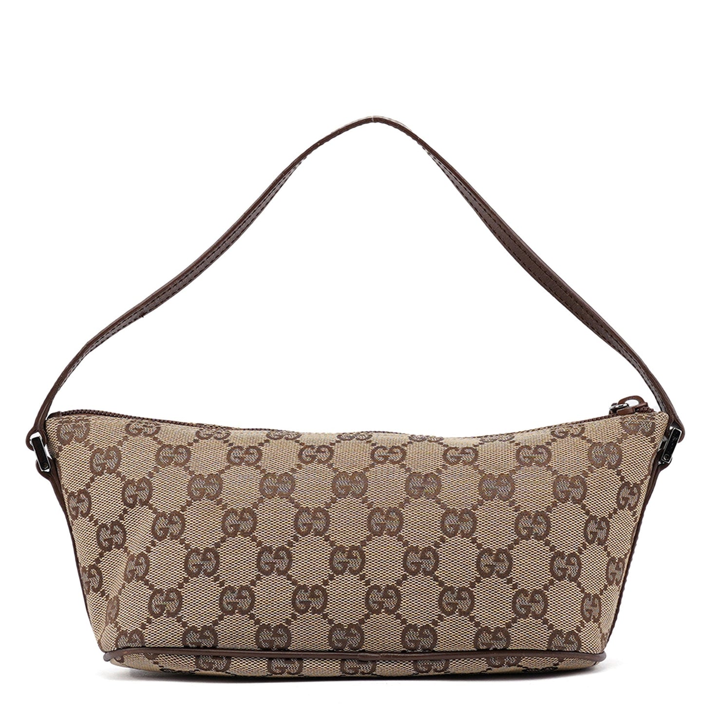 07198 Beige Brown GG Boat Pochette