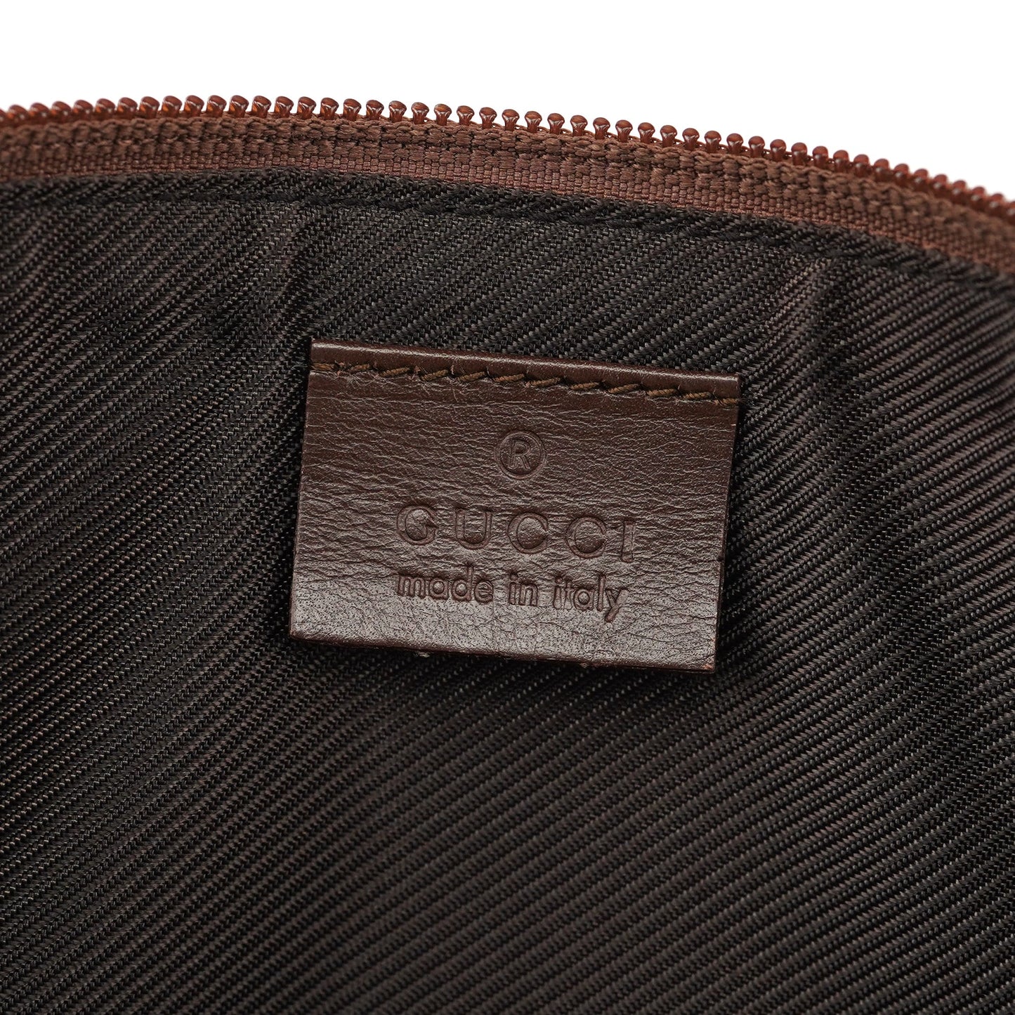 07198 Beige Brown GG Boat Pochette