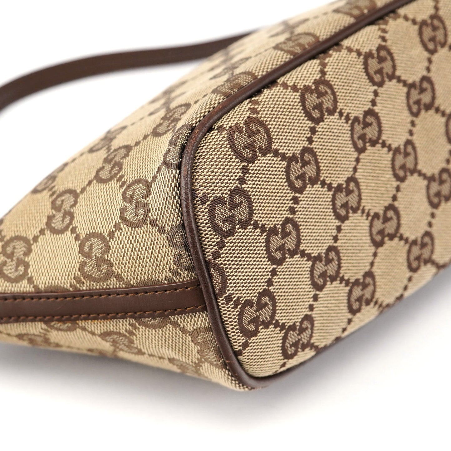 07198 Beige Brown GG Boat Pochette