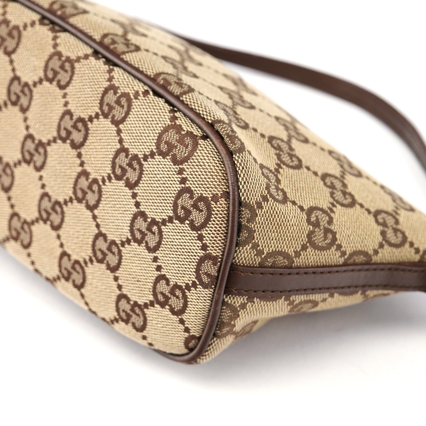 07198 Beige Brown GG Boat Pochette