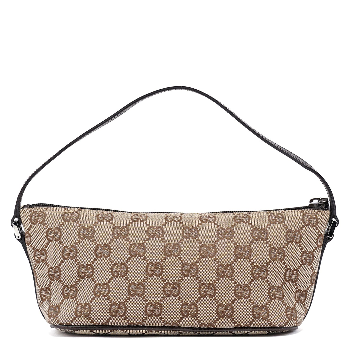 07198 Beige Brown GG Boat Pochette