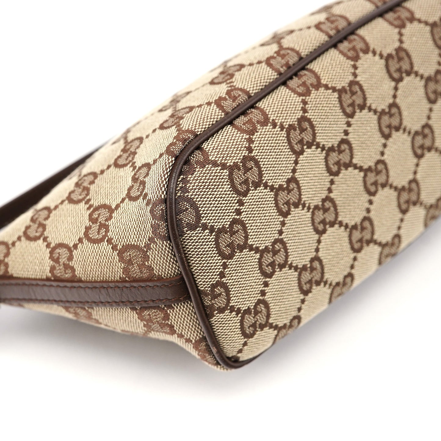 07198 Beige Brown GG Boat Pochette