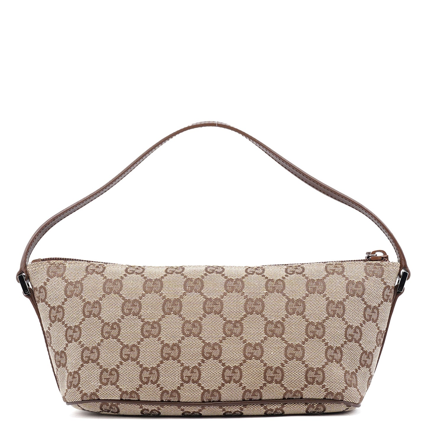 07198 Beige Brown GG Boat Pochette