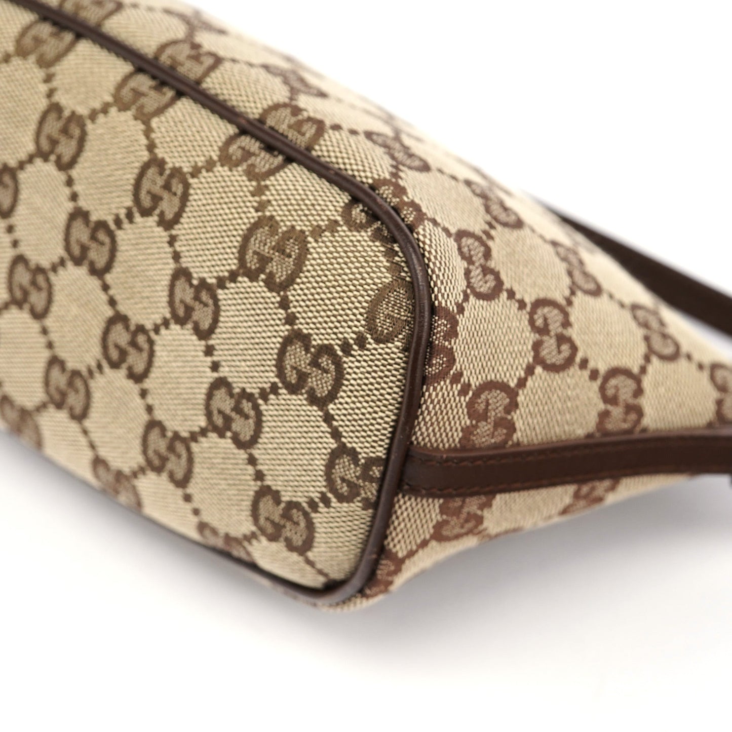 07198 Beige Brown GG Boat Pochette