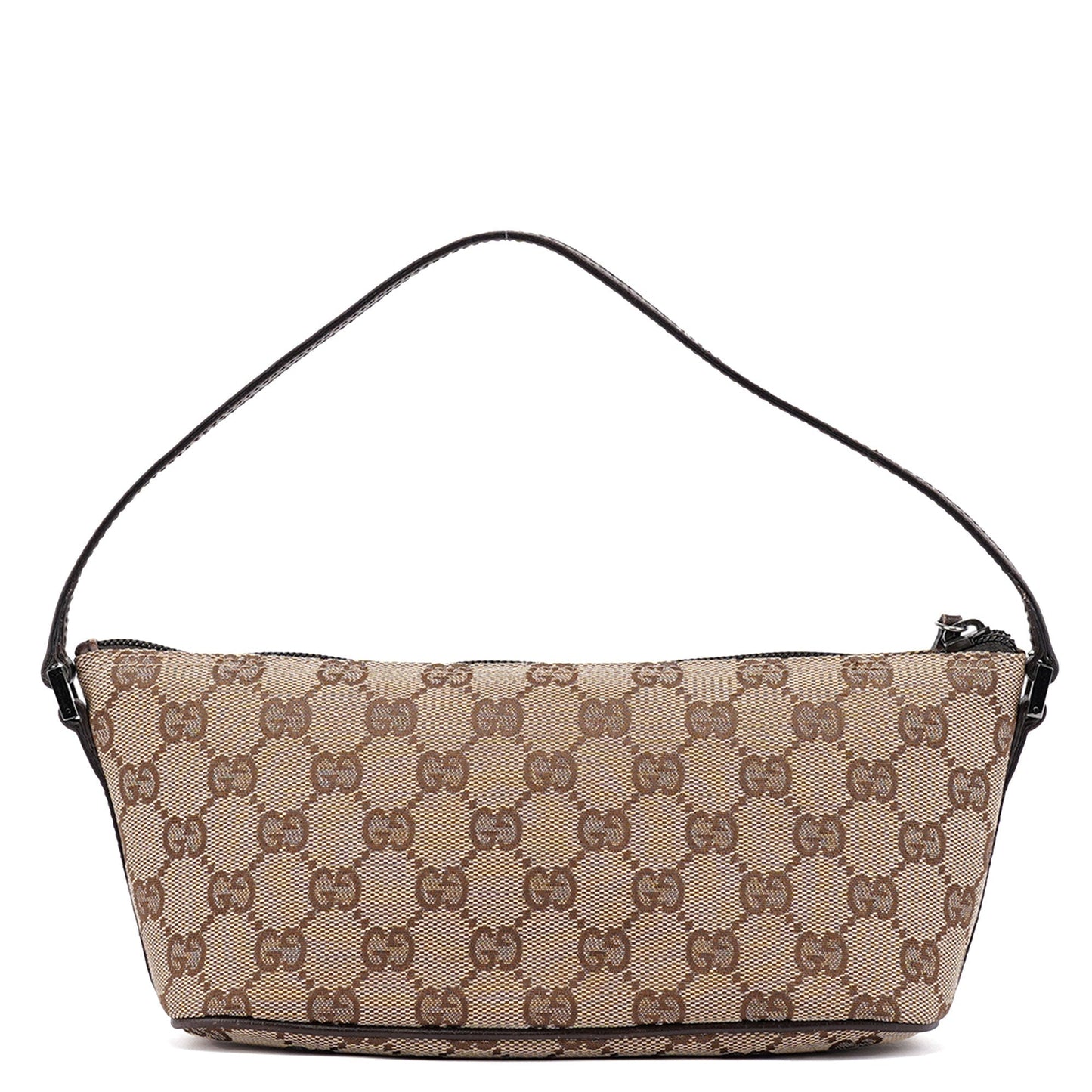 07198 Beige Brown GG Boat Pochette