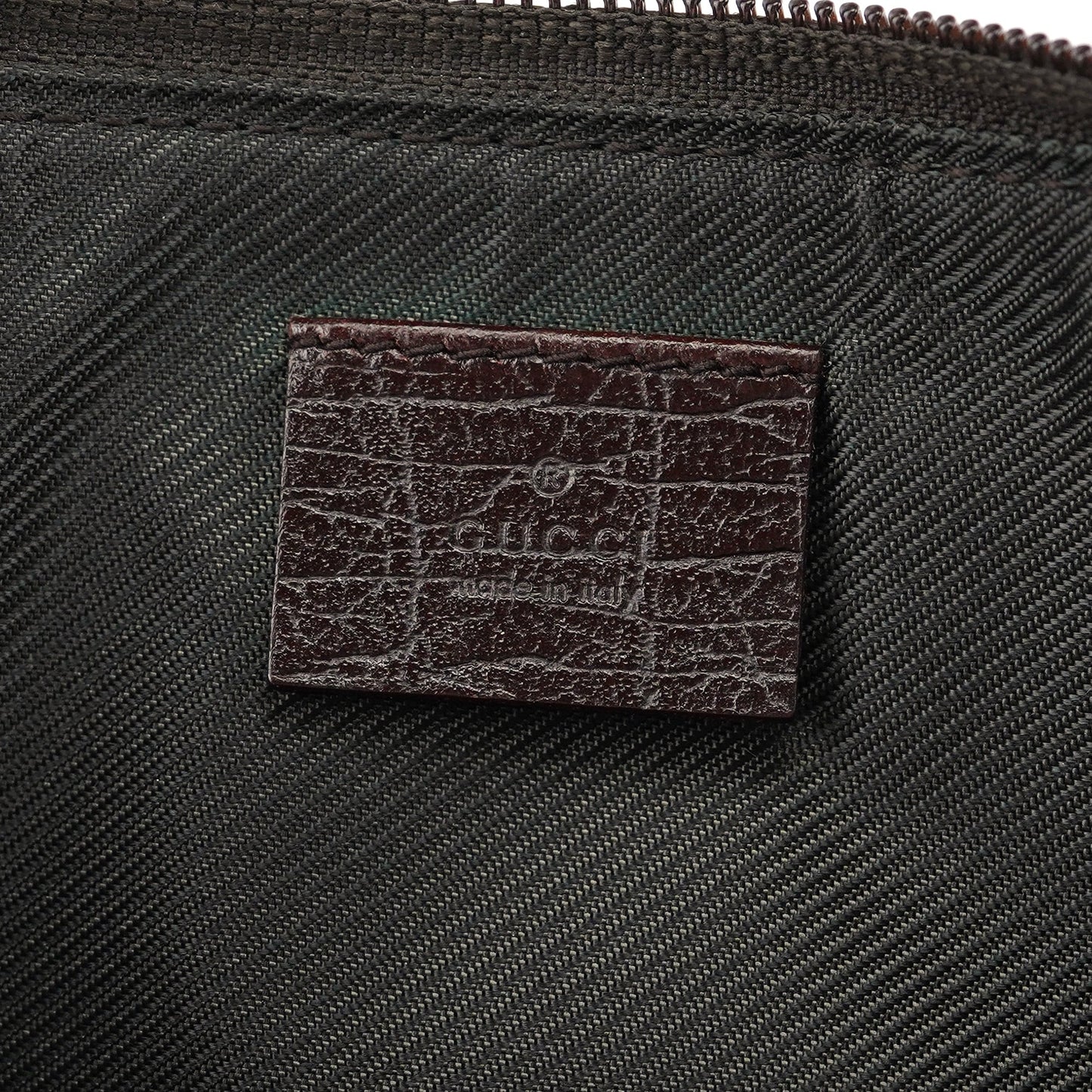 07198 Beige Brown GG Boat Pochette