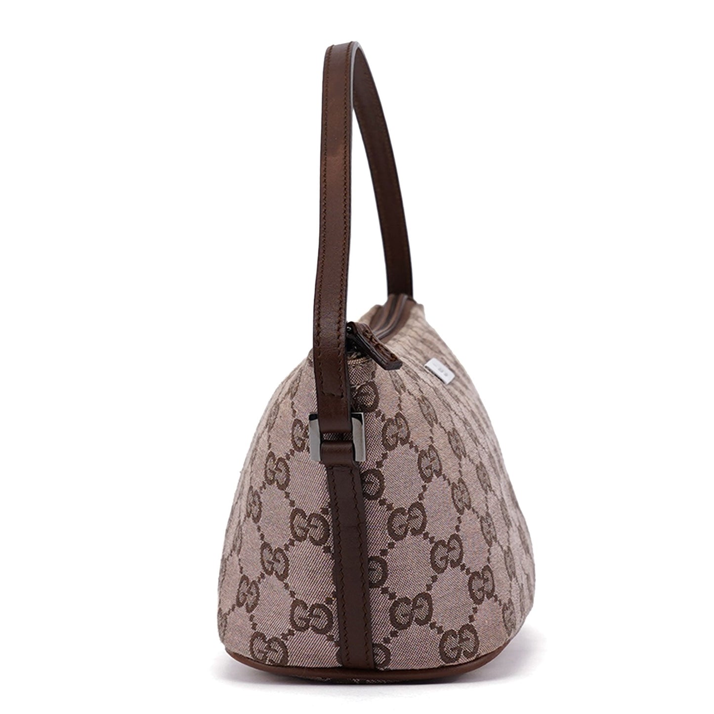 07198 Beige Brown GG Boat Pochette