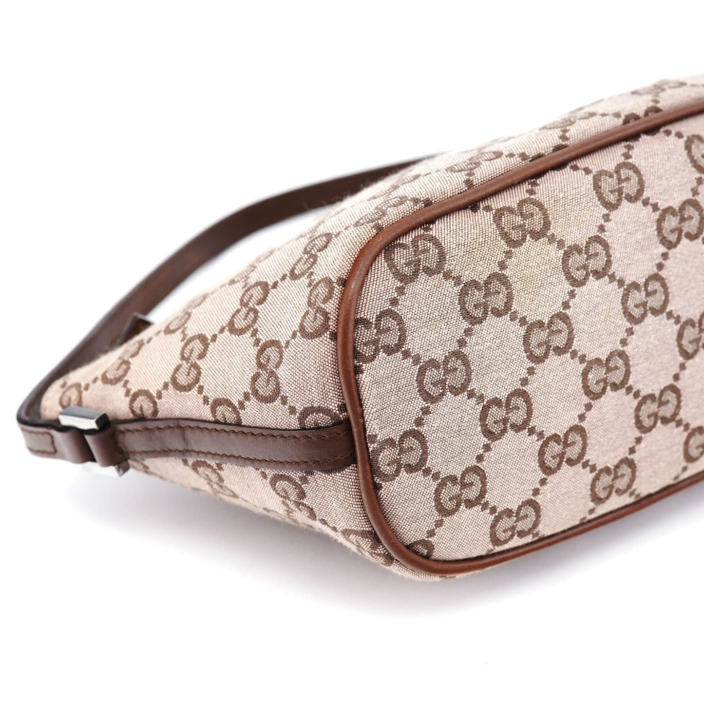 07198 Beige Brown GG Boat Pochette