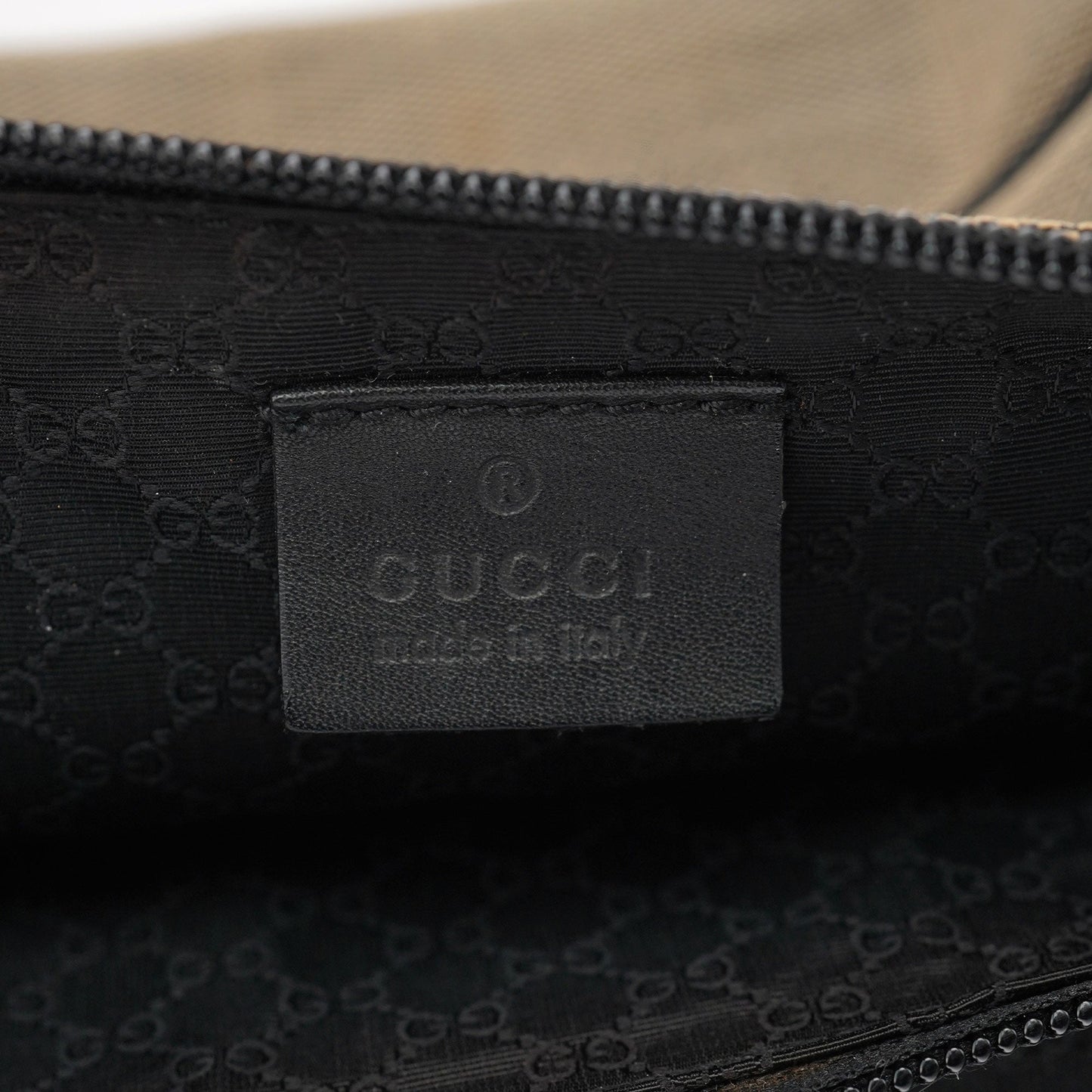 07198 Beige Canvas Boat Pochette