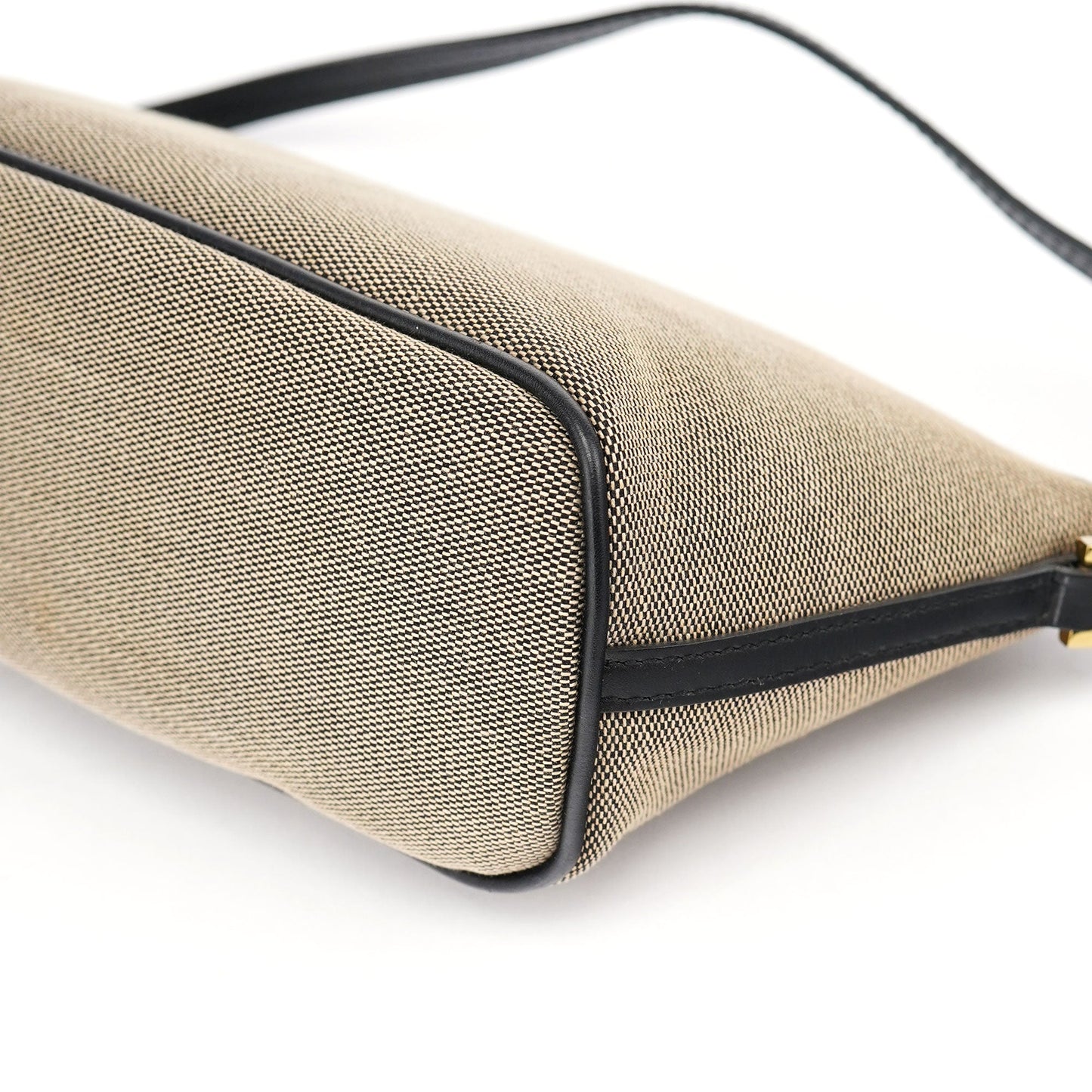 07198 Beige Canvas Boat Pochette