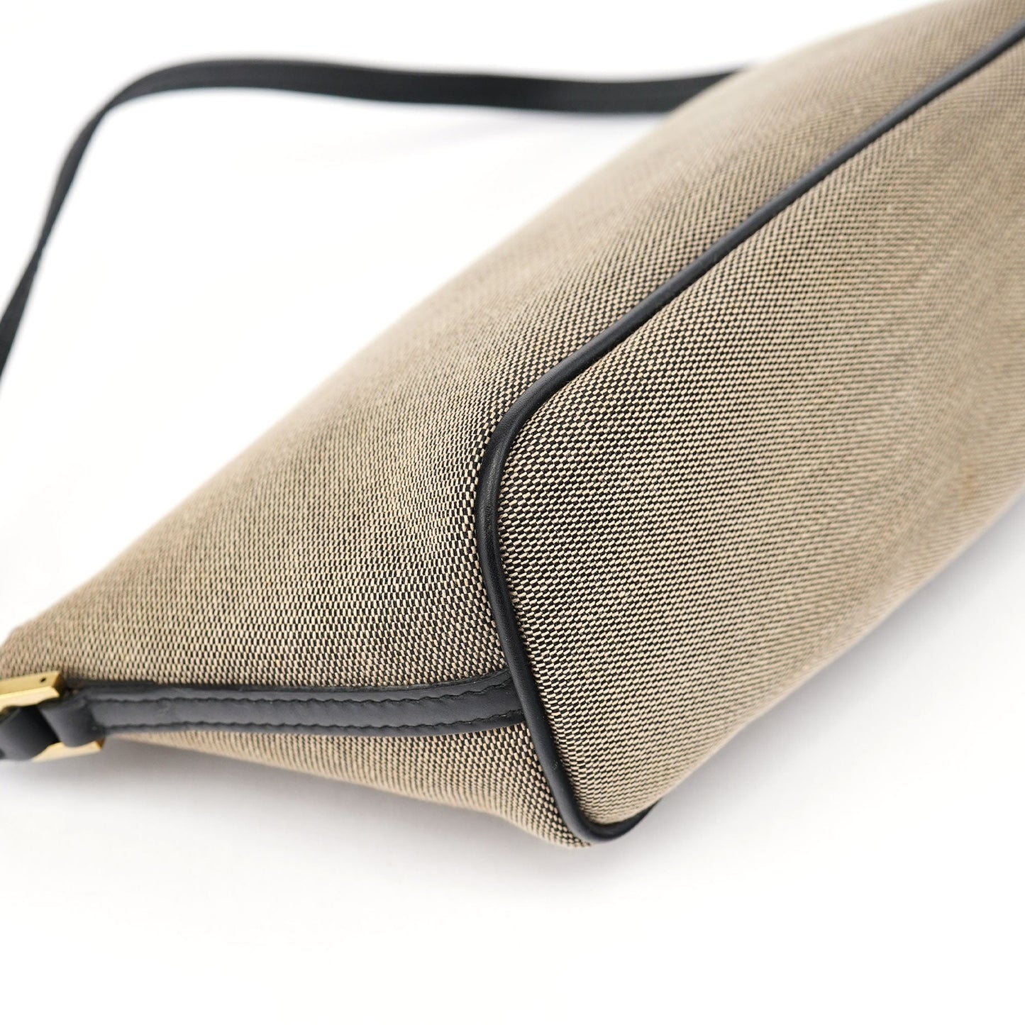 07198 Beige Canvas Boat Pochette