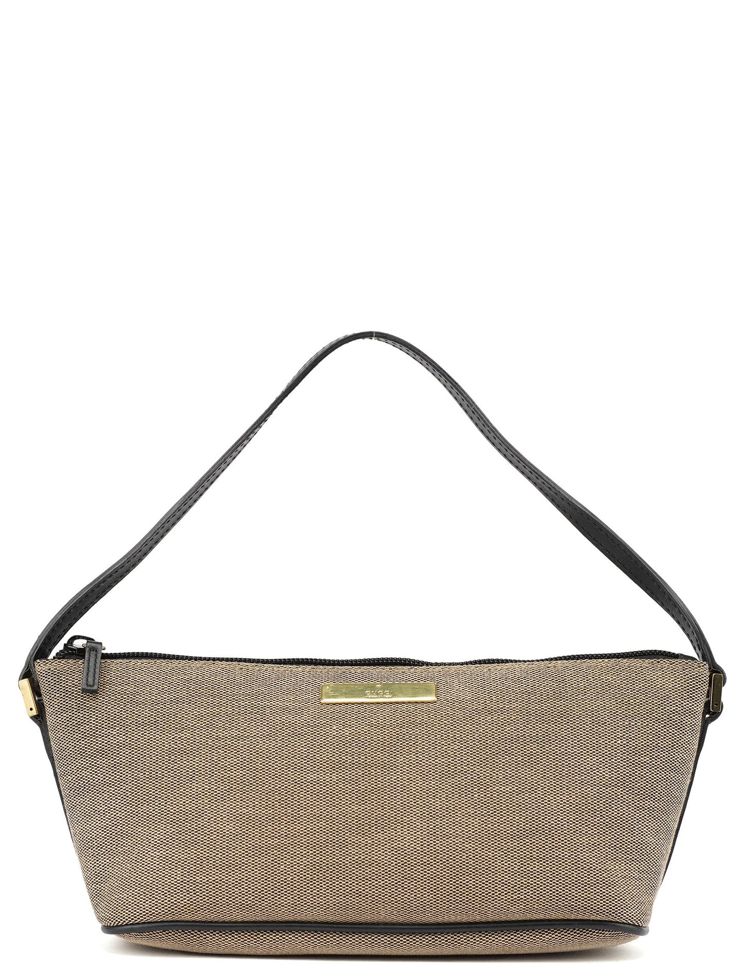 07198 Beige Canvas Boat Pochette