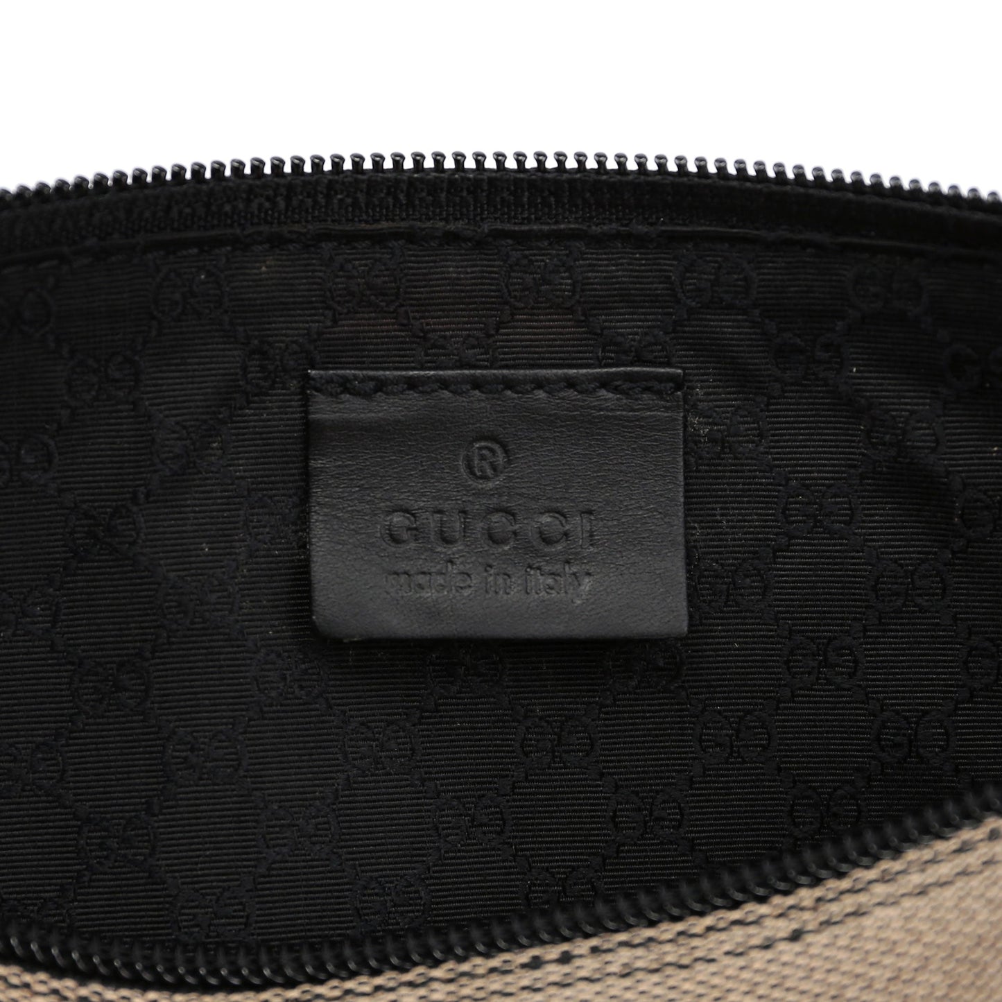 07198 Beige Canvas Boat Pochette