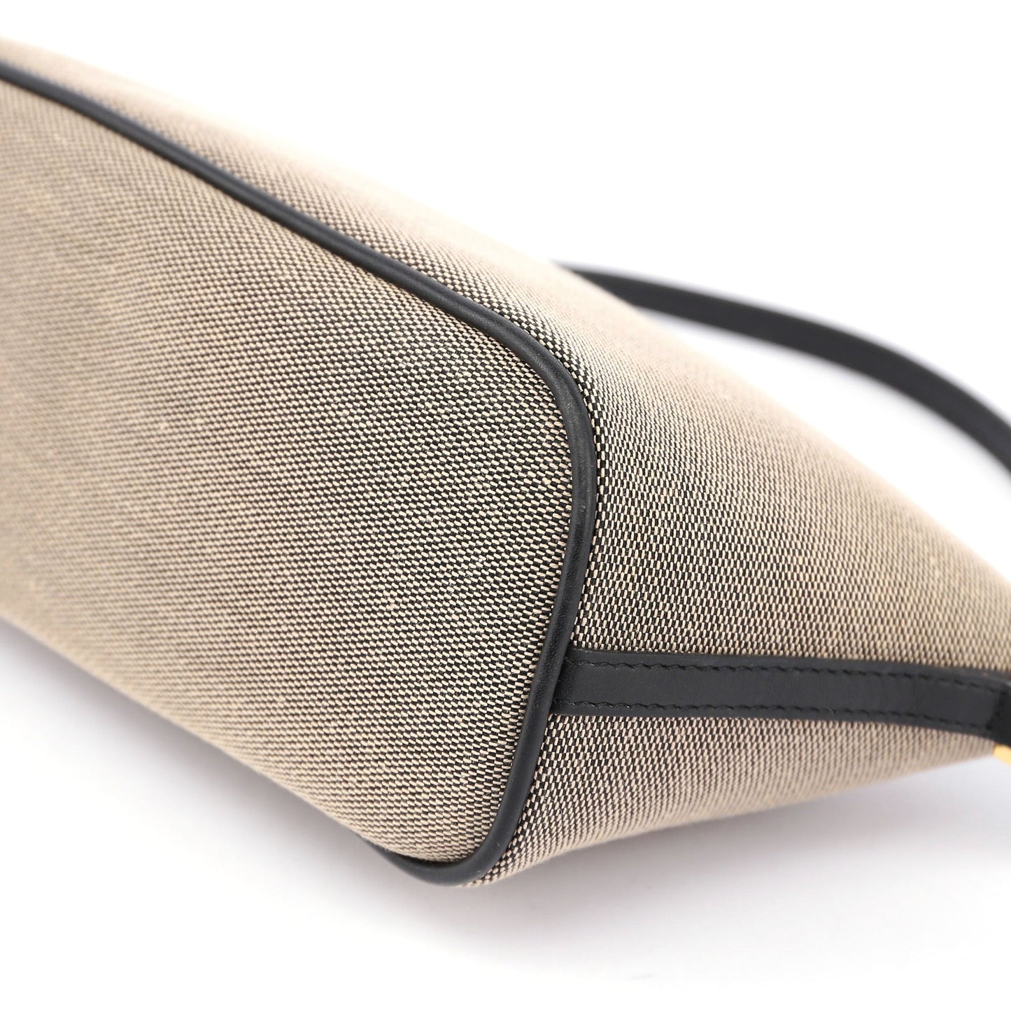 07198 Beige Canvas Boat Pochette